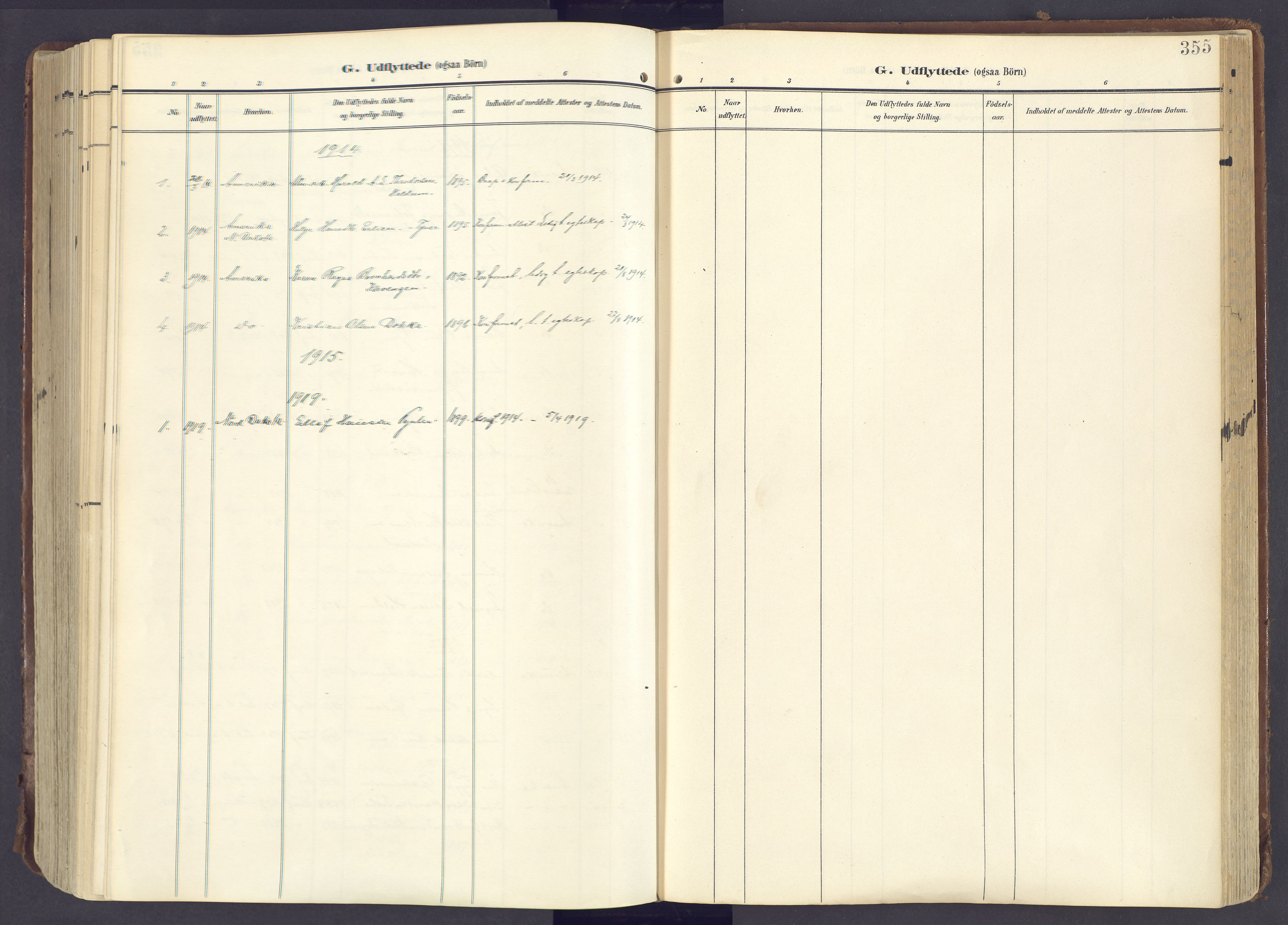 Lunner prestekontor, SAH/PREST-118/H/Ha/Haa/L0001: Parish register (official) no. 1, 1907-1922, p. 355