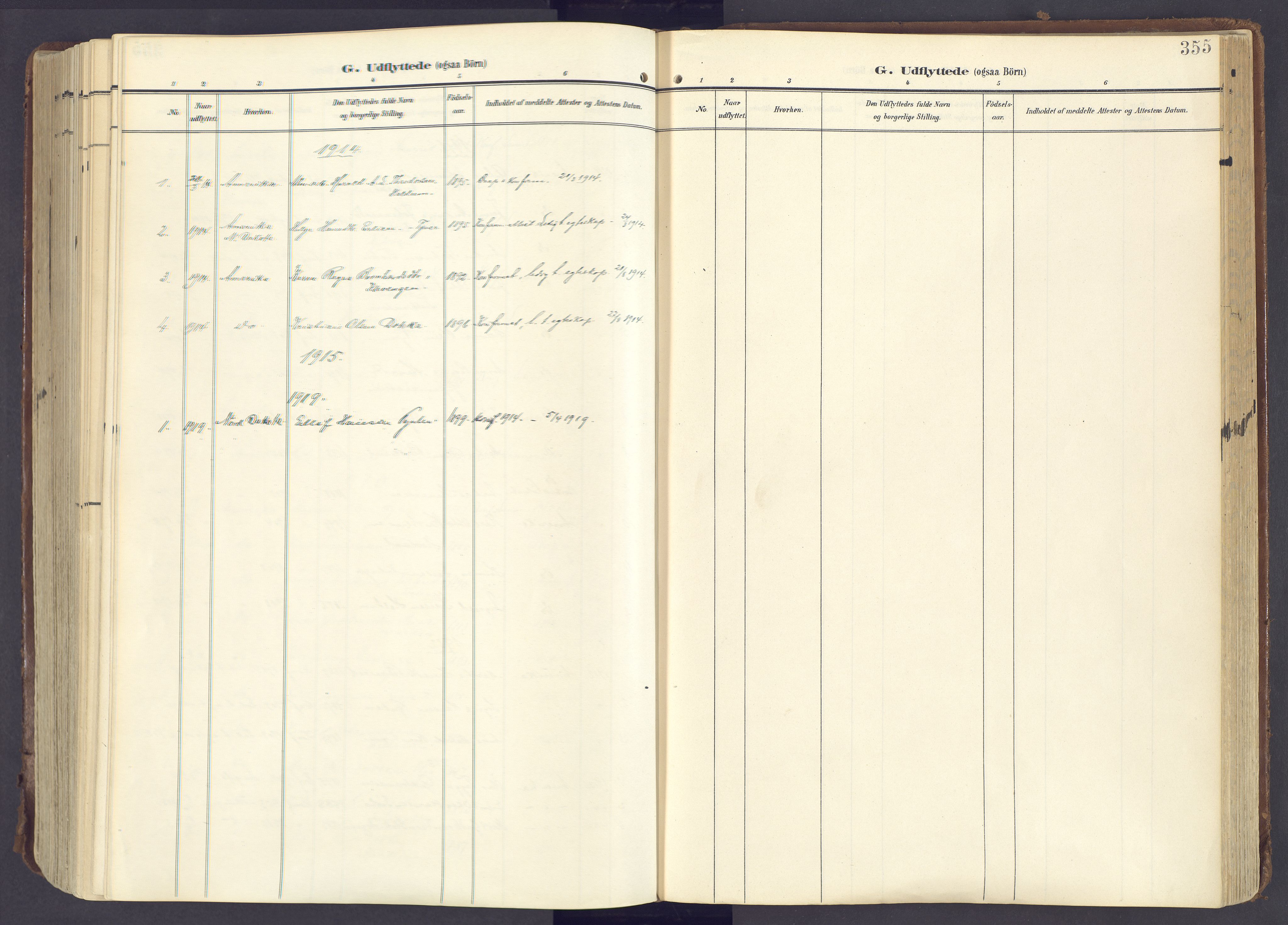 Lunner prestekontor, AV/SAH-PREST-118/H/Ha/Haa/L0001: Parish register (official) no. 1, 1907-1922, p. 355