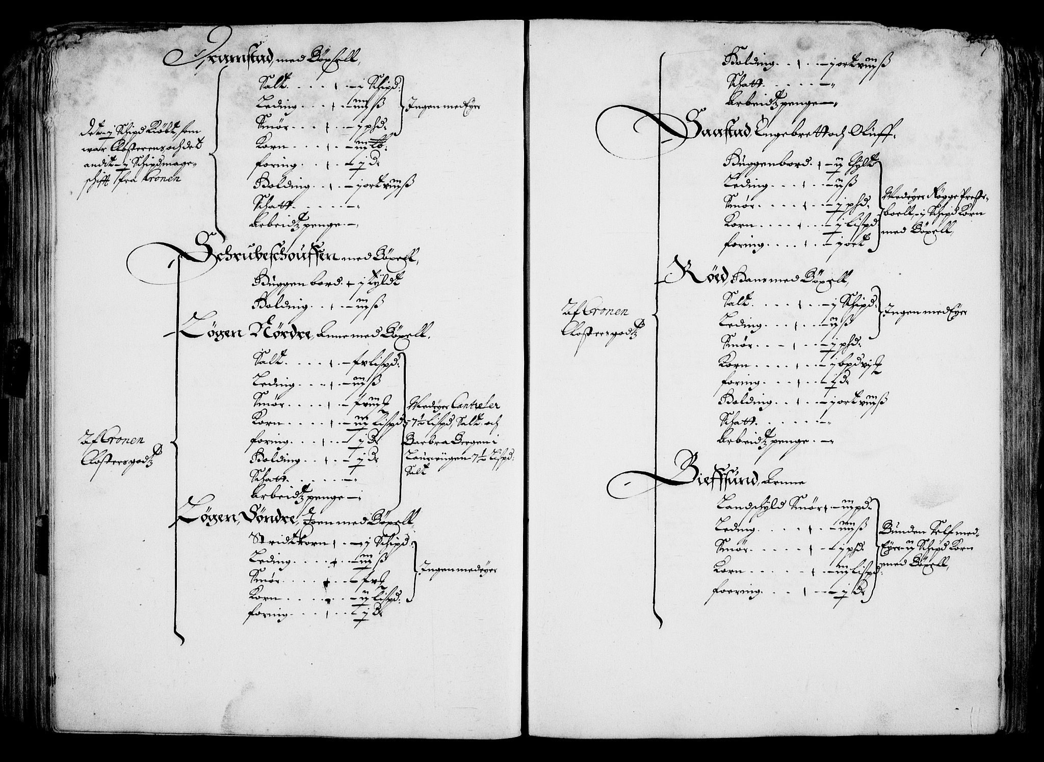 Rentekammeret inntil 1814, Realistisk ordnet avdeling, AV/RA-EA-4070/On/L0001/0001: Statens gods / [Jj 1]: Jordebok over Hannibal Sehesteds gods, 1651, p. 132