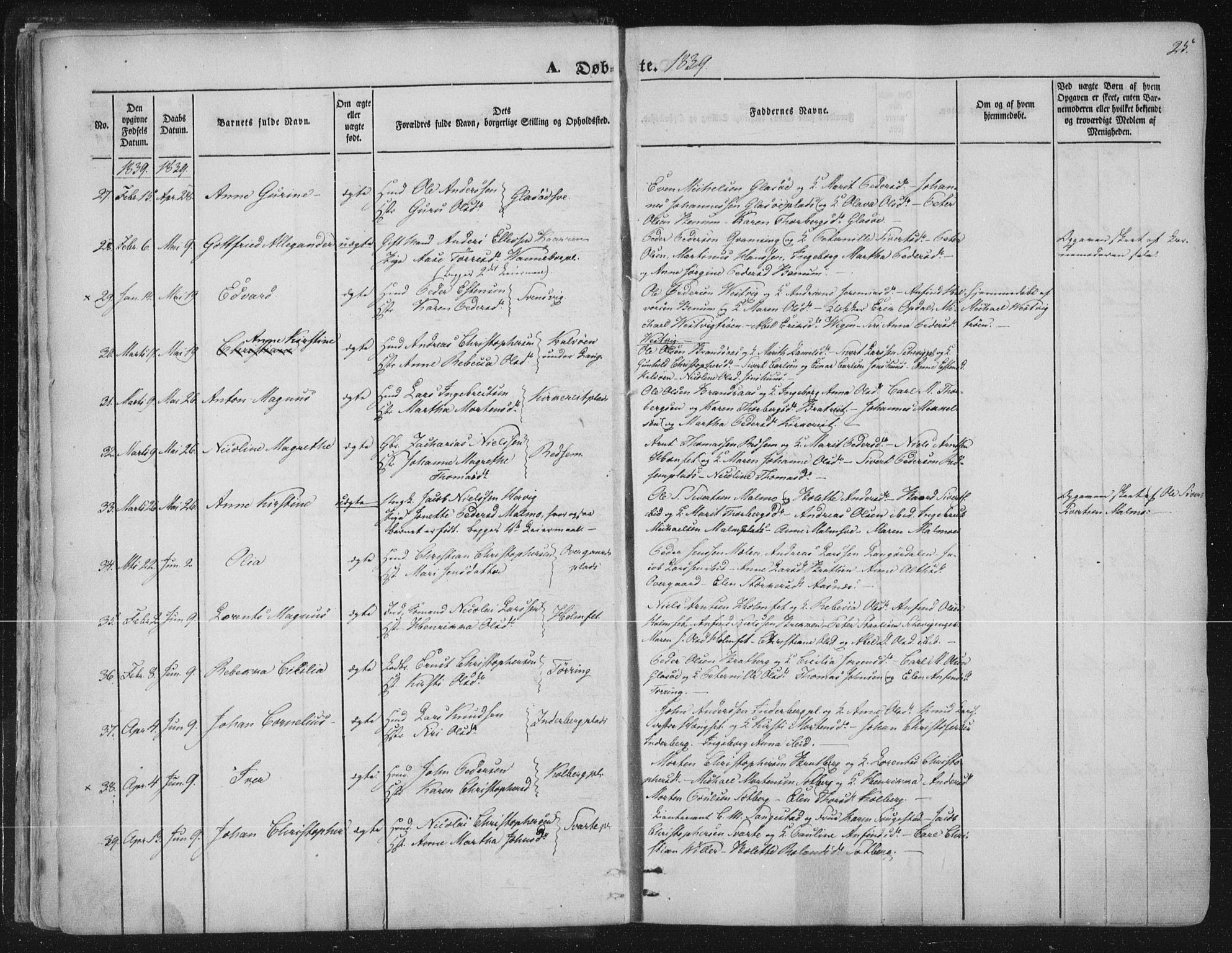 Ministerialprotokoller, klokkerbøker og fødselsregistre - Nord-Trøndelag, SAT/A-1458/741/L0392: Parish register (official) no. 741A06, 1836-1848, p. 25