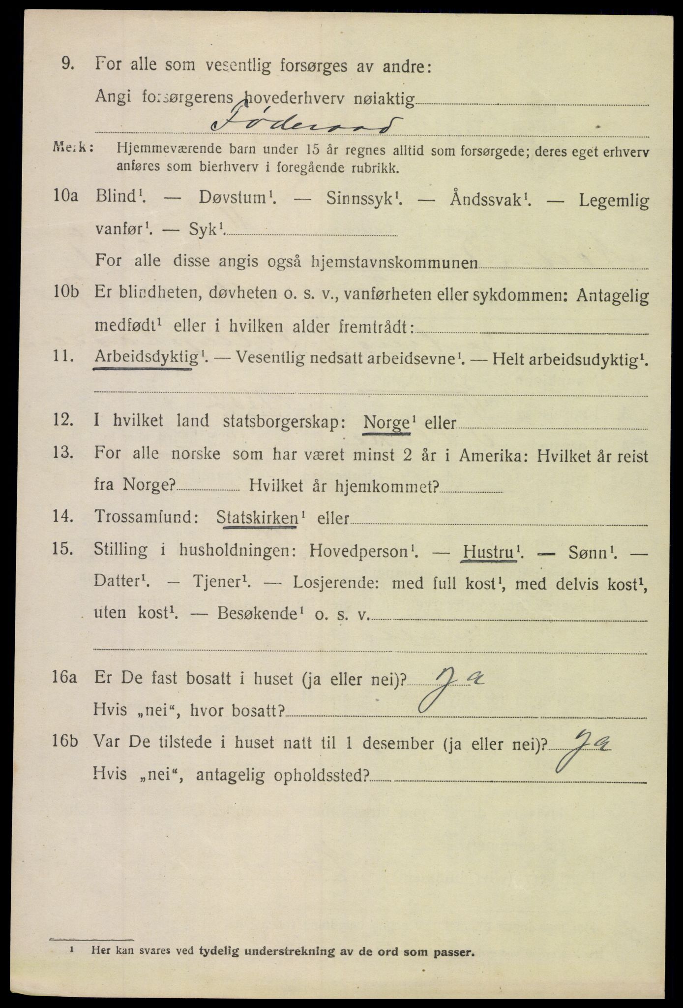 SAH, 1920 census for Nord-Aurdal, 1920, p. 6335