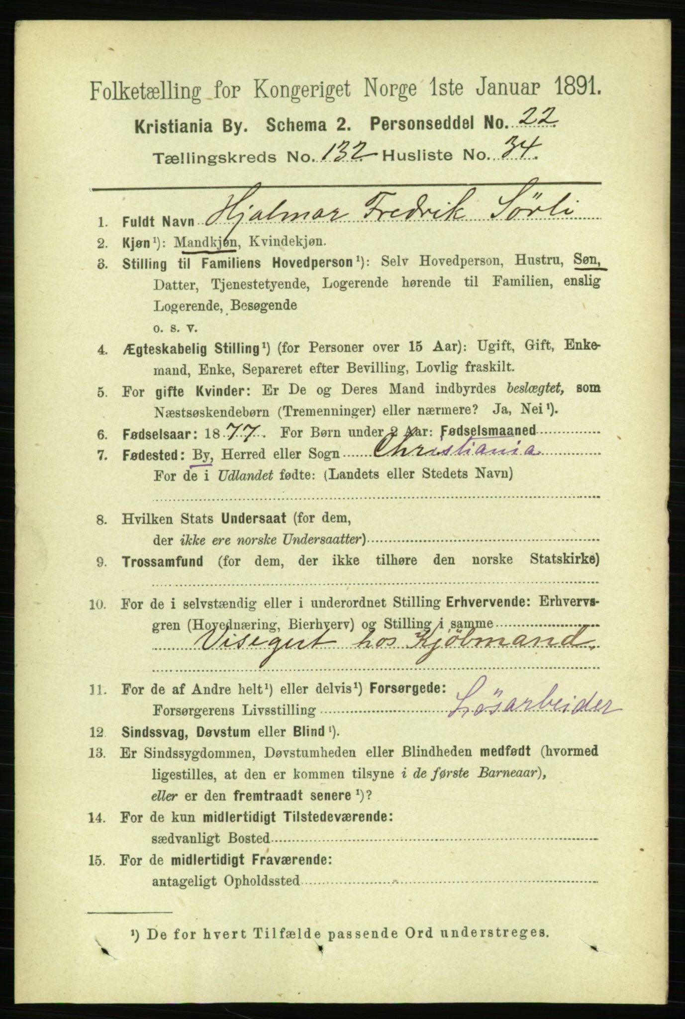 RA, 1891 census for 0301 Kristiania, 1891, p. 71940