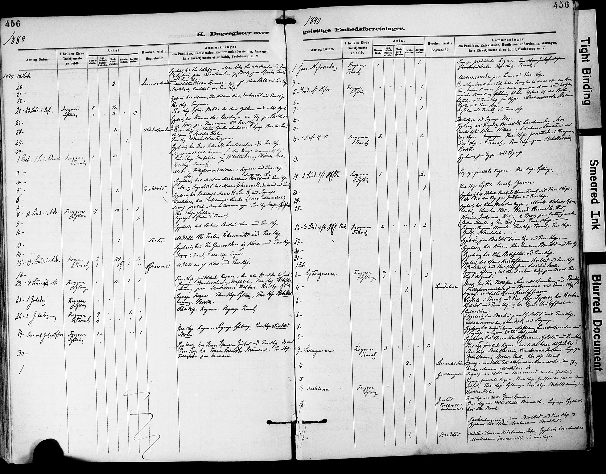 Lier kirkebøker, SAKO/A-230/F/Fa/L0015: Parish register (official) no. I 15, 1883-1894, p. 456