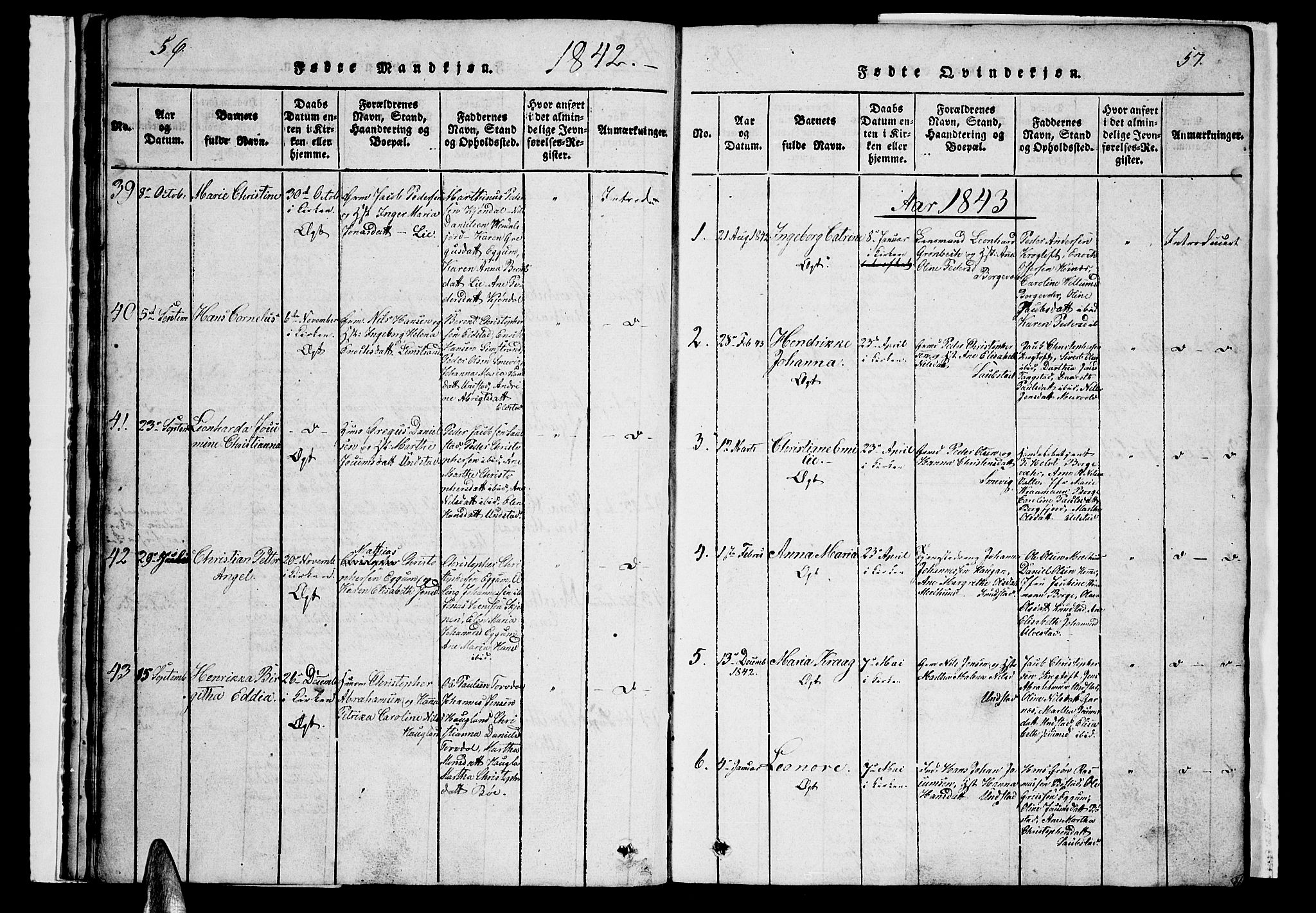 Ministerialprotokoller, klokkerbøker og fødselsregistre - Nordland, AV/SAT-A-1459/880/L1139: Parish register (copy) no. 880C01, 1836-1857, p. 56-57