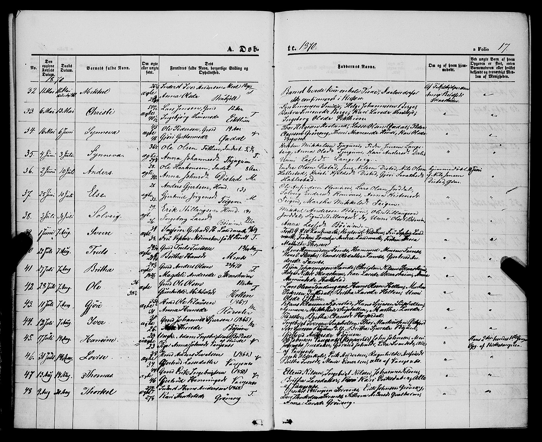 Balestrand sokneprestembete, AV/SAB-A-79601/H/Haa/Haaa/L0003: Parish register (official) no. A 3, 1867-1878, p. 17