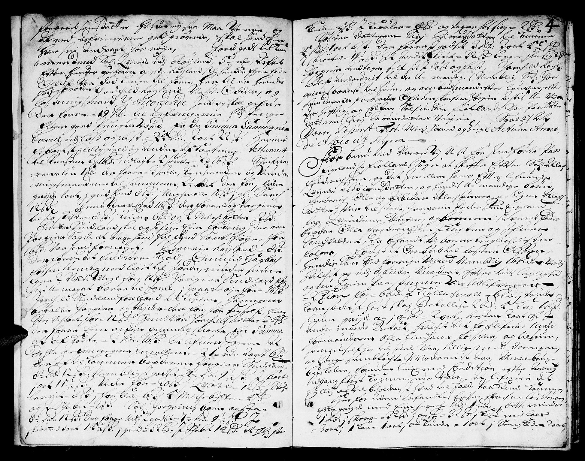Lister sorenskriveri, AV/SAK-1221-0003/H/Hc/L0006: Skifteprotokoll nr 6 med register, 1693-1695, p. 3b-4a