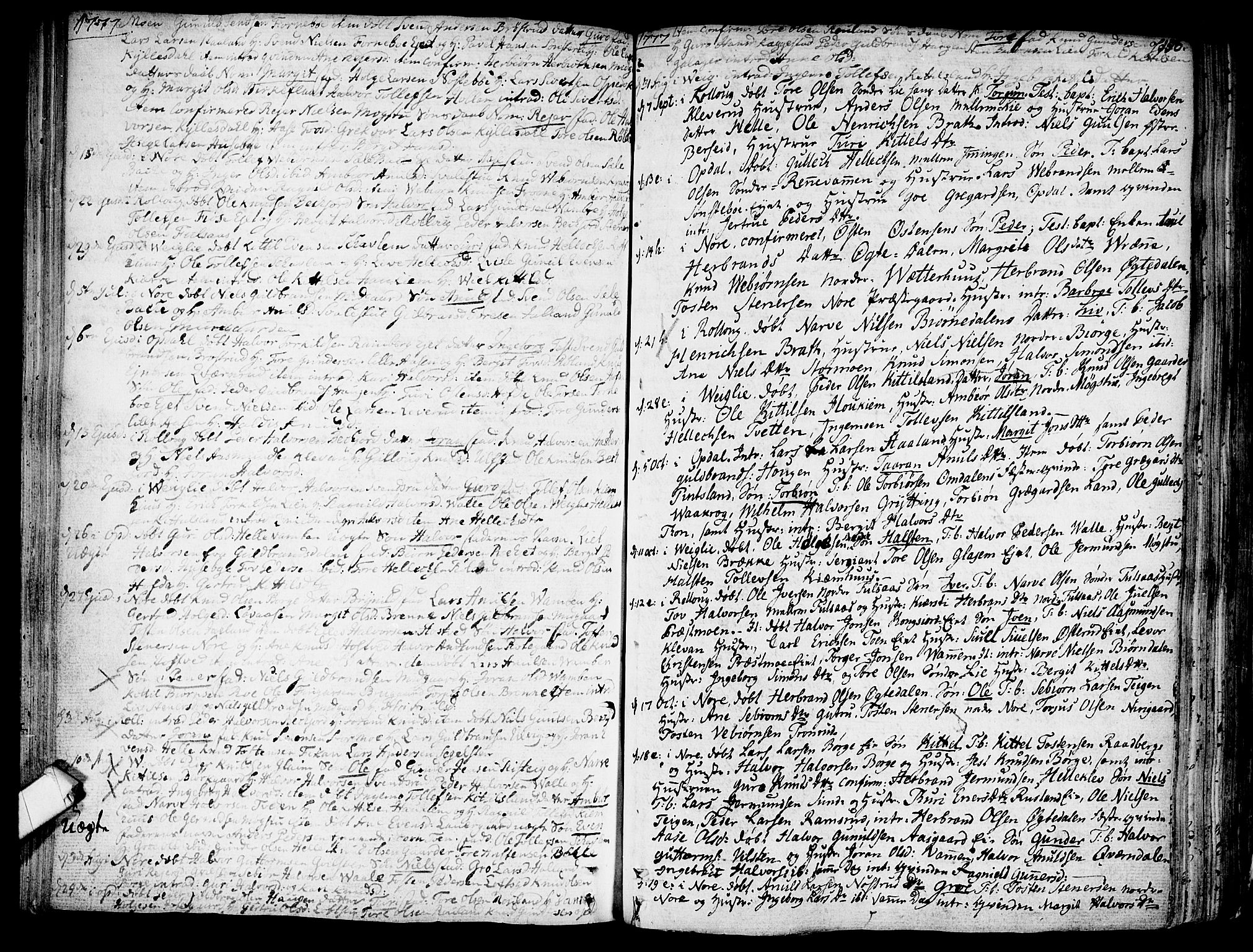 Rollag kirkebøker, SAKO/A-240/F/Fa/L0003: Parish register (official) no. I 3, 1743-1778, p. 156