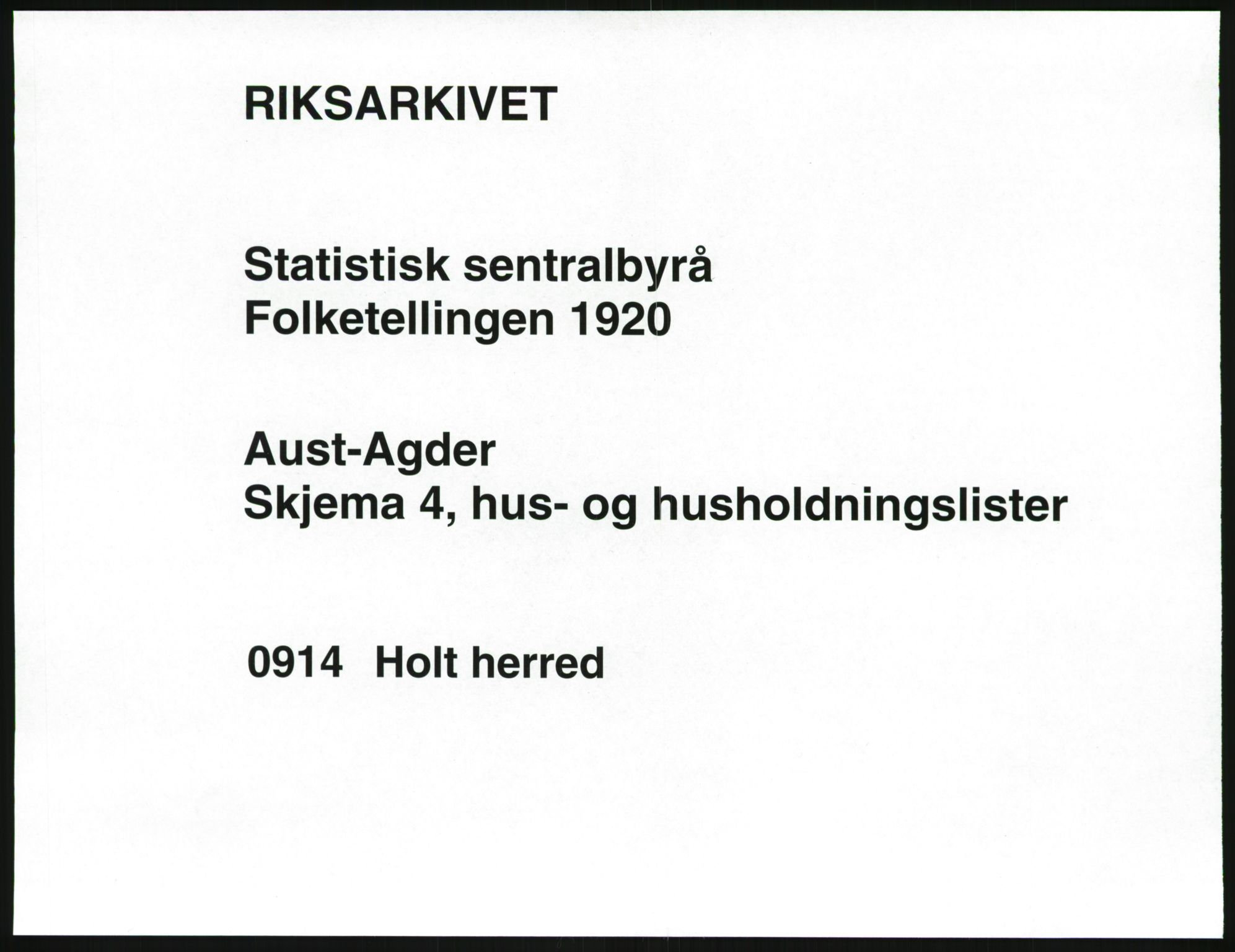 SAK, 1920 census for Holt, 1920, p. 54