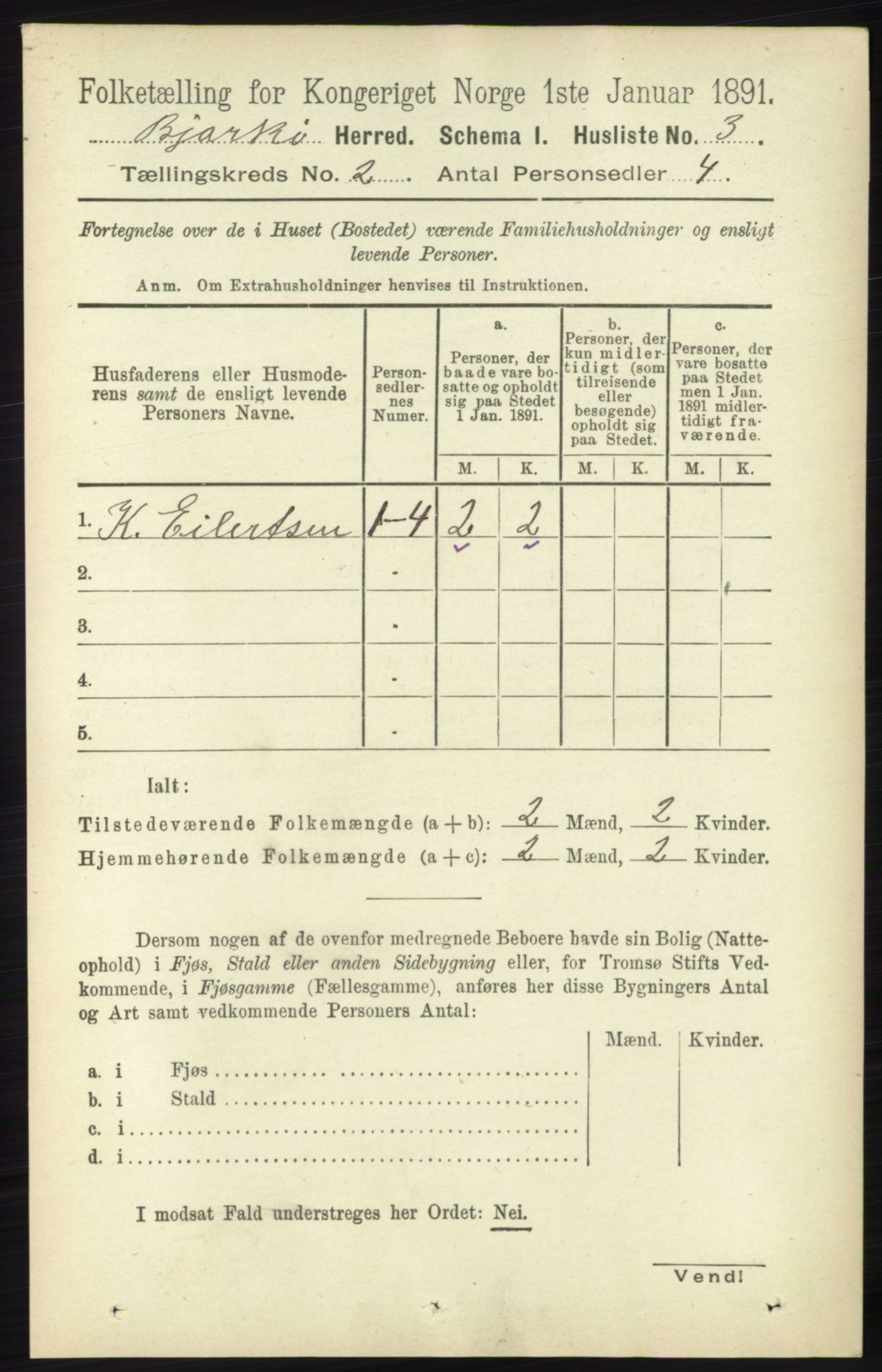 RA, 1891 census for 1915 Bjarkøy, 1891, p. 569