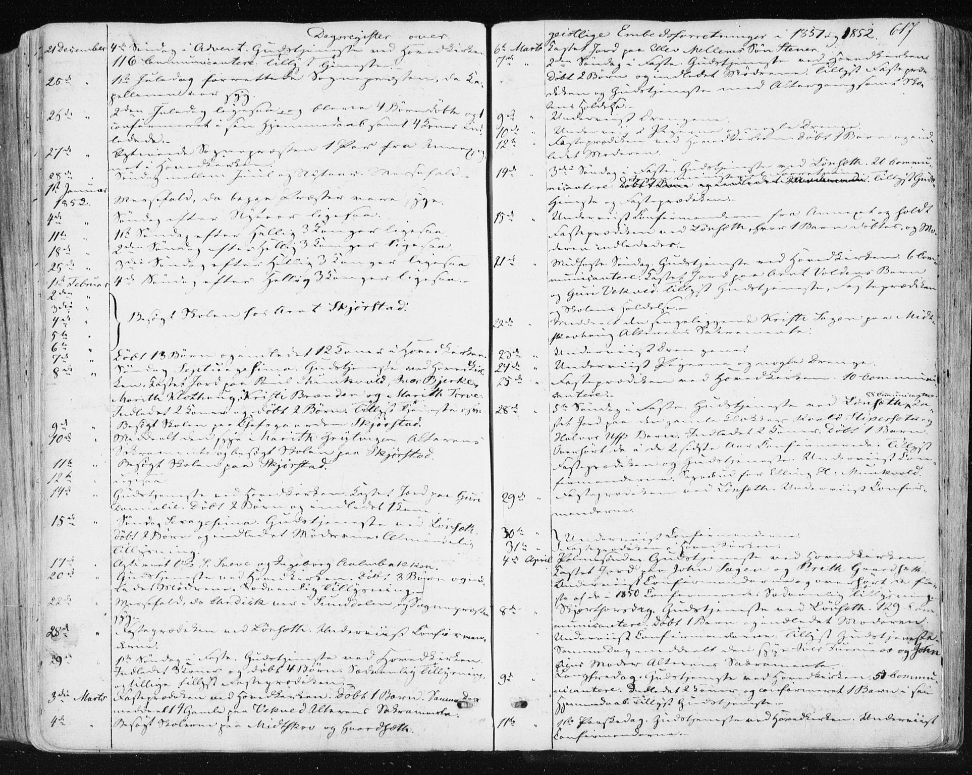 Ministerialprotokoller, klokkerbøker og fødselsregistre - Sør-Trøndelag, SAT/A-1456/678/L0899: Parish register (official) no. 678A08, 1848-1872, p. 617