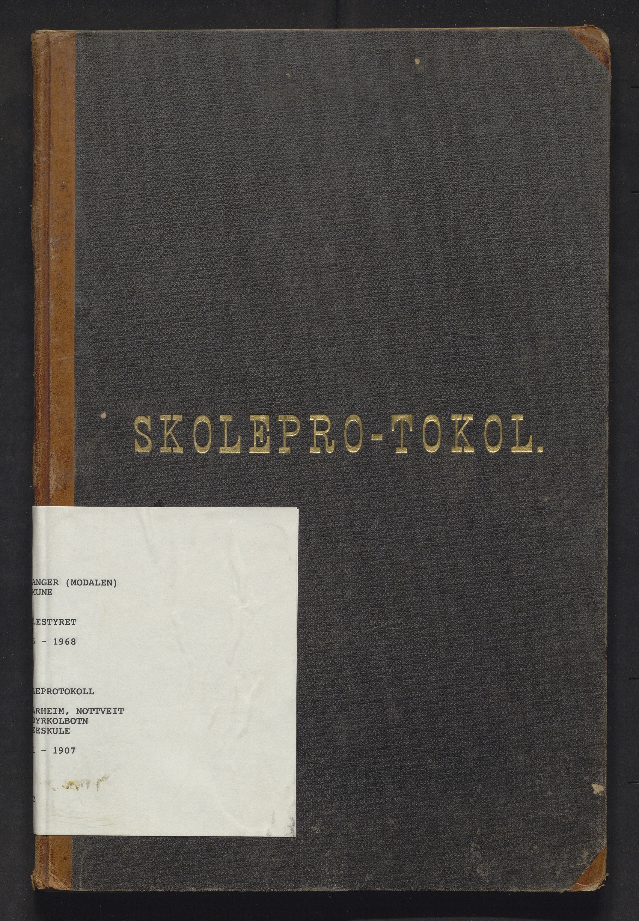Modalen kommune. Skulestyret, IKAH/1252-211/H/Hc/L0002: Skuleprotokoll for Romarheim, Nottveit og Dyrkolbotn skular, 1901-1907