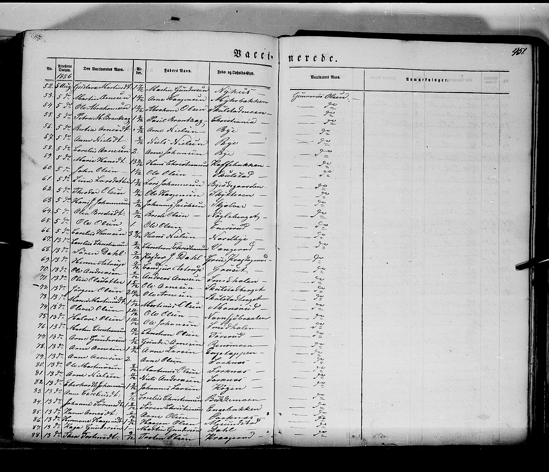 Grue prestekontor, AV/SAH-PREST-036/H/Ha/Haa/L0008: Parish register (official) no. 8, 1847-1858, p. 451