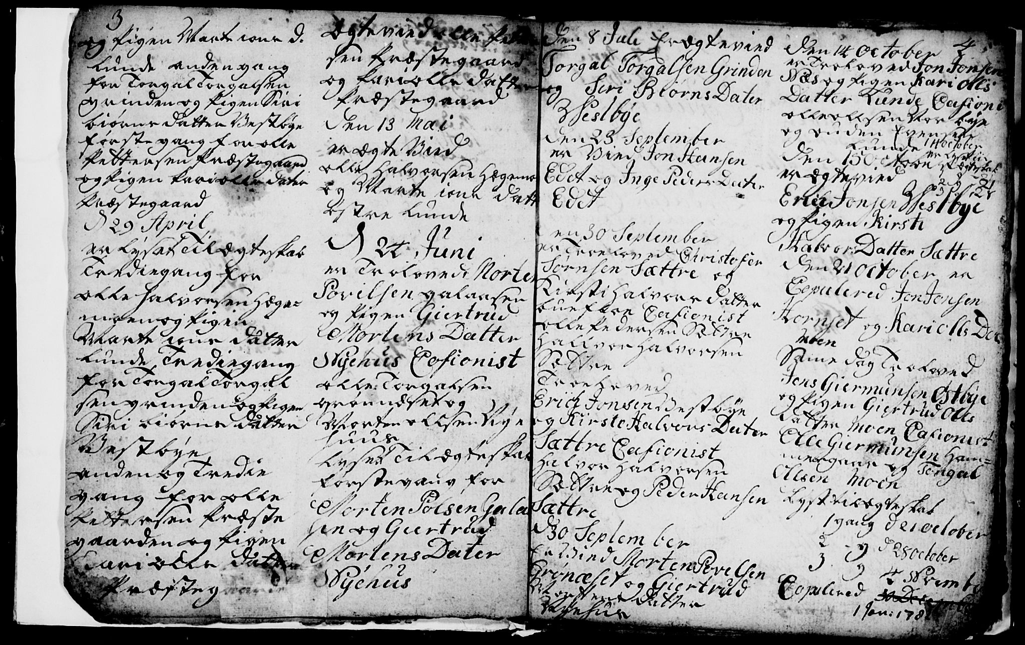 Trysil prestekontor, SAH/PREST-046/H/Ha/Hab/L0001: Parish register (copy) no. 1, 1781-1799, p. 3-4
