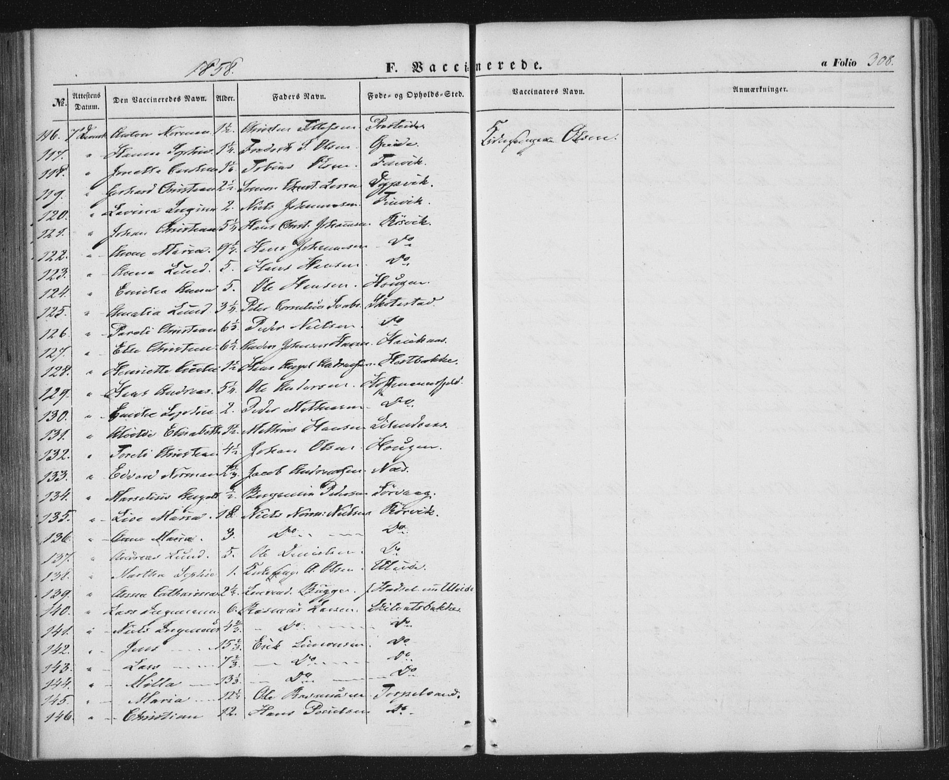 Ministerialprotokoller, klokkerbøker og fødselsregistre - Nordland, SAT/A-1459/859/L0844: Parish register (official) no. 859A04, 1849-1862, p. 308