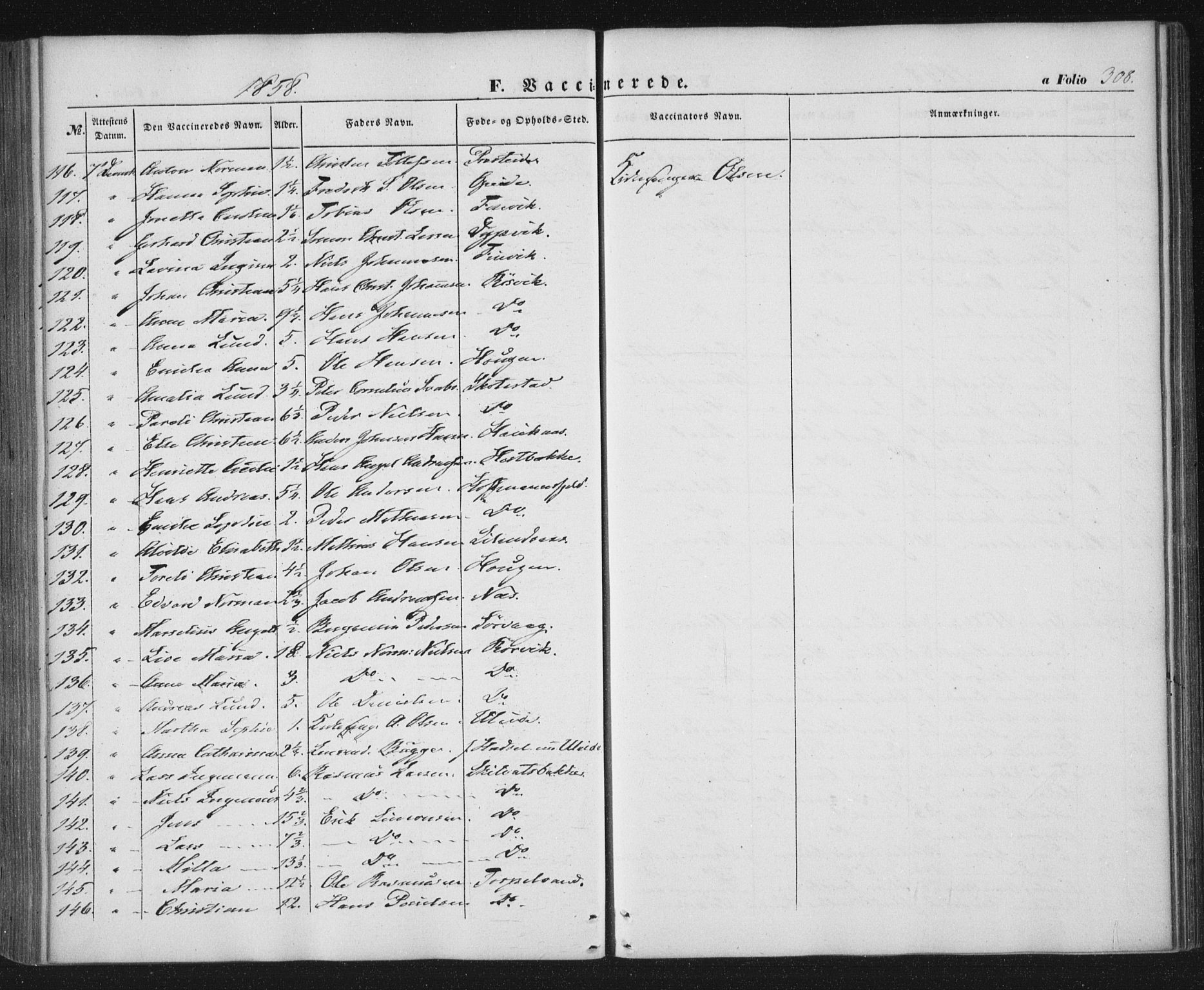 Ministerialprotokoller, klokkerbøker og fødselsregistre - Nordland, AV/SAT-A-1459/859/L0844: Parish register (official) no. 859A04, 1849-1862, p. 308