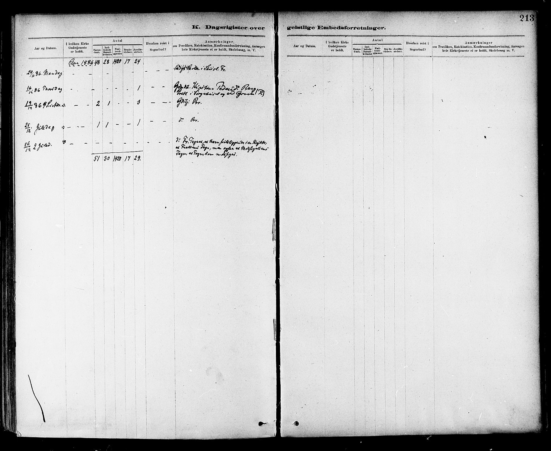 Ministerialprotokoller, klokkerbøker og fødselsregistre - Nord-Trøndelag, SAT/A-1458/714/L0130: Parish register (official) no. 714A01, 1878-1895, p. 213