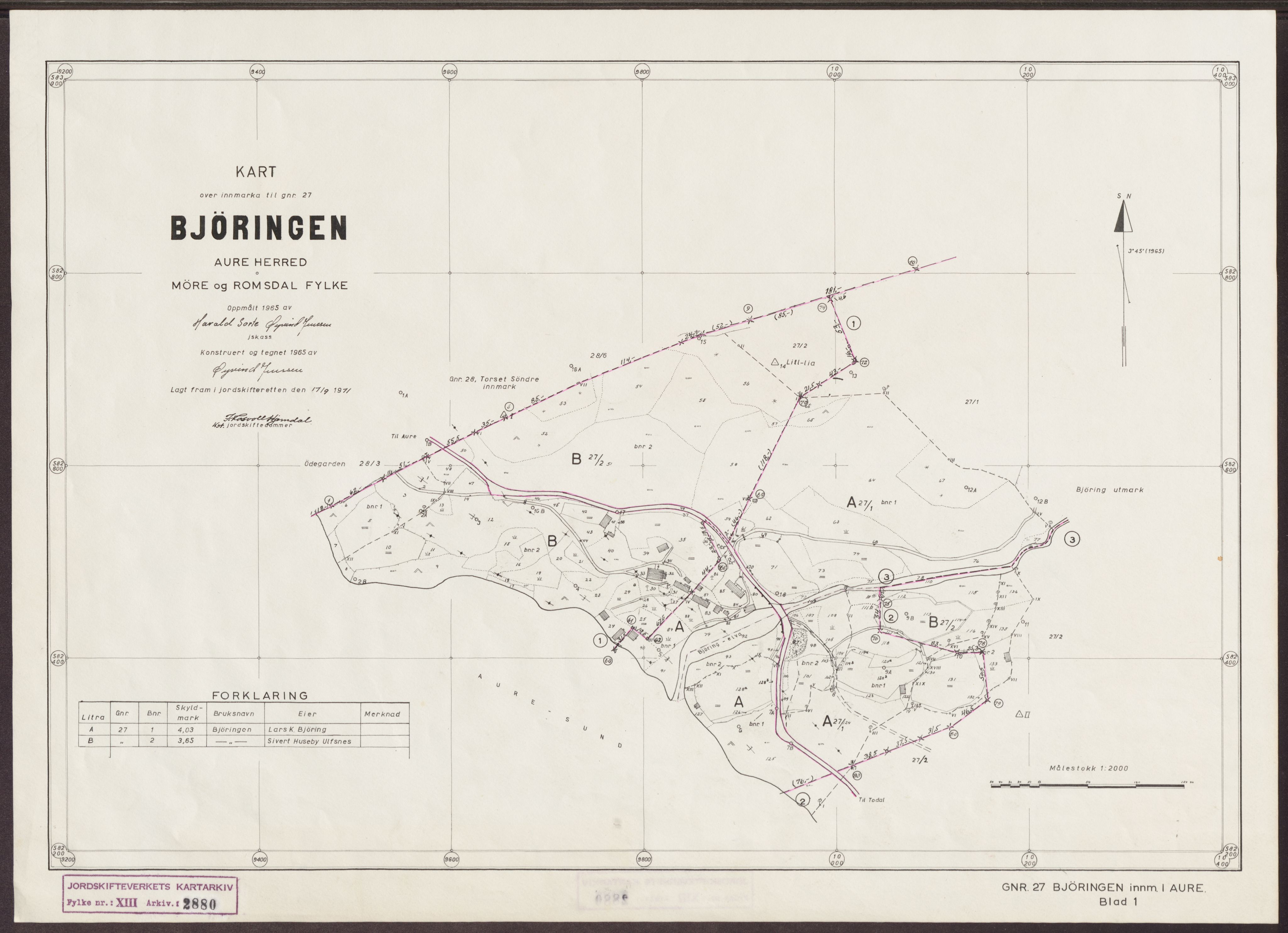Jordskifteverkets kartarkiv, RA/S-3929/T, 1859-1988, p. 3633