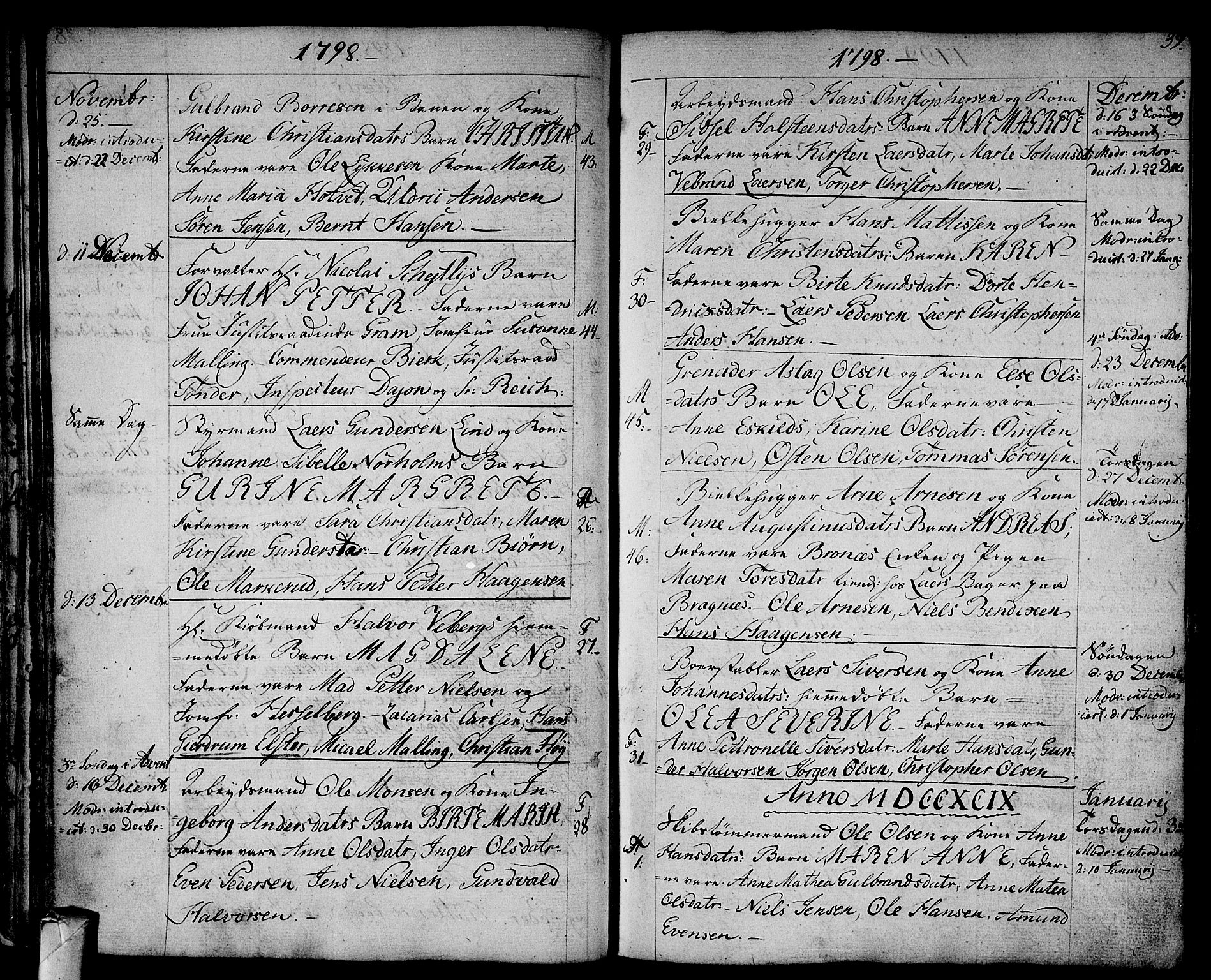 Strømsø kirkebøker, SAKO/A-246/F/Fa/L0010: Parish register (official) no. I 10, 1792-1822, p. 39
