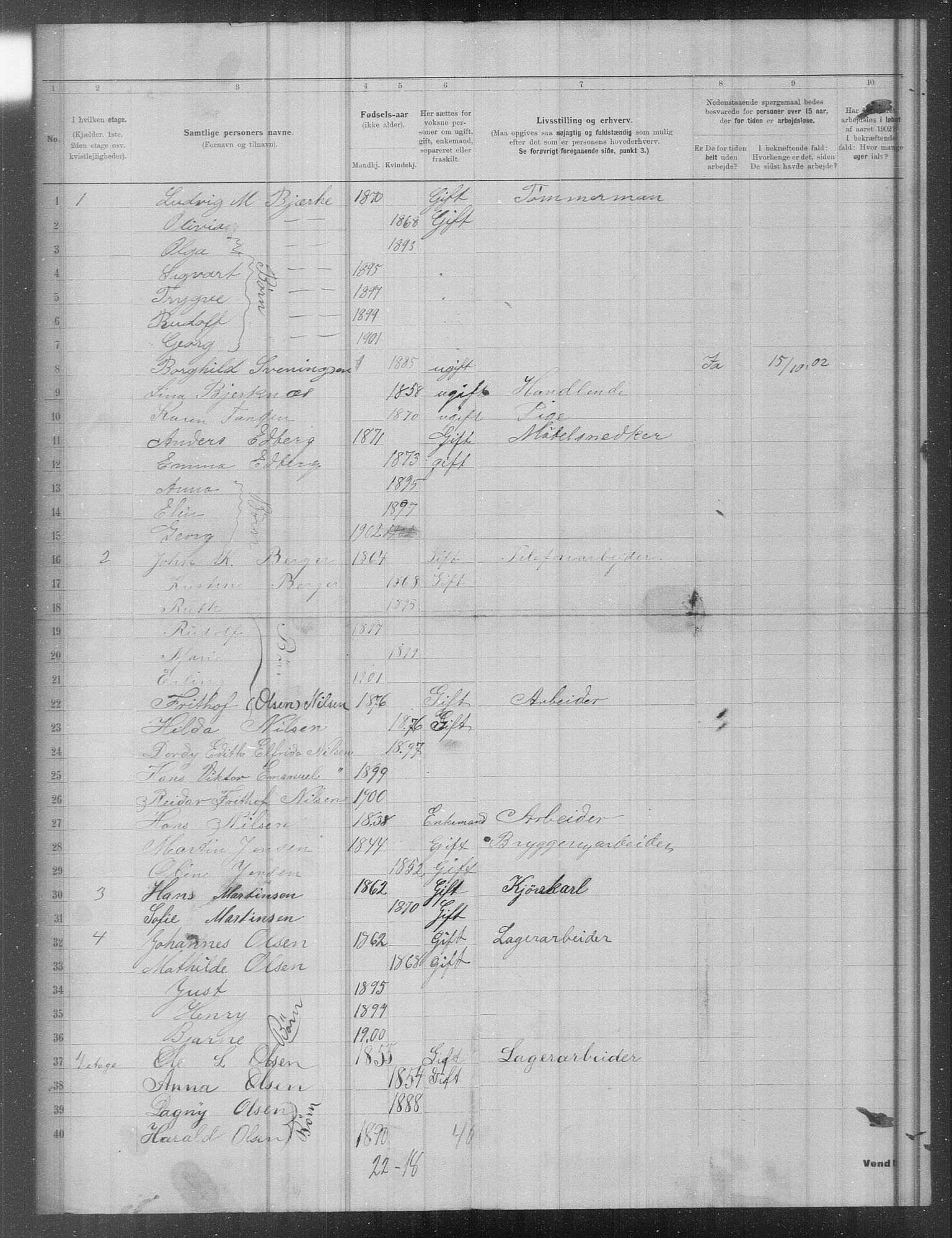 OBA, Municipal Census 1902 for Kristiania, 1902, p. 18181