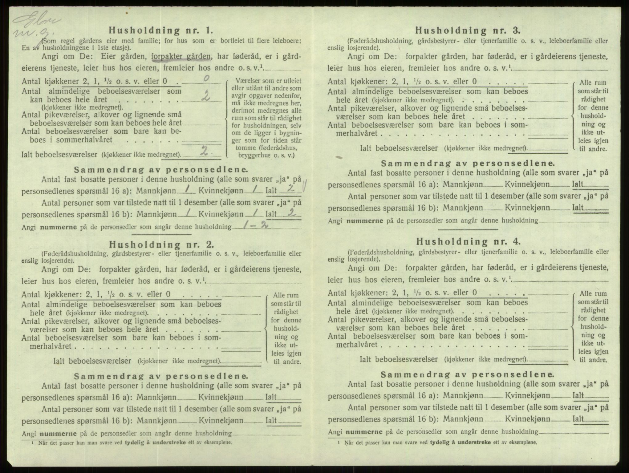 SAB, 1920 census for Eid, 1920, p. 467