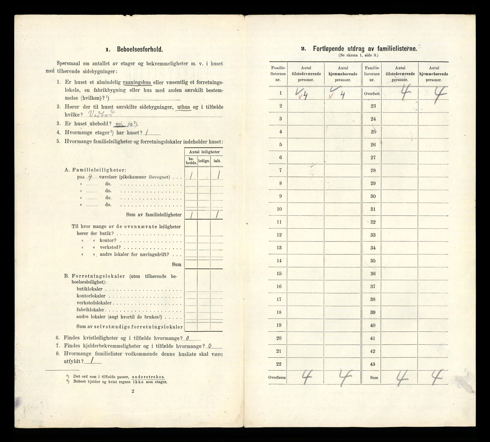 RA, 1910 census for Arendal, 1910, p. 6512