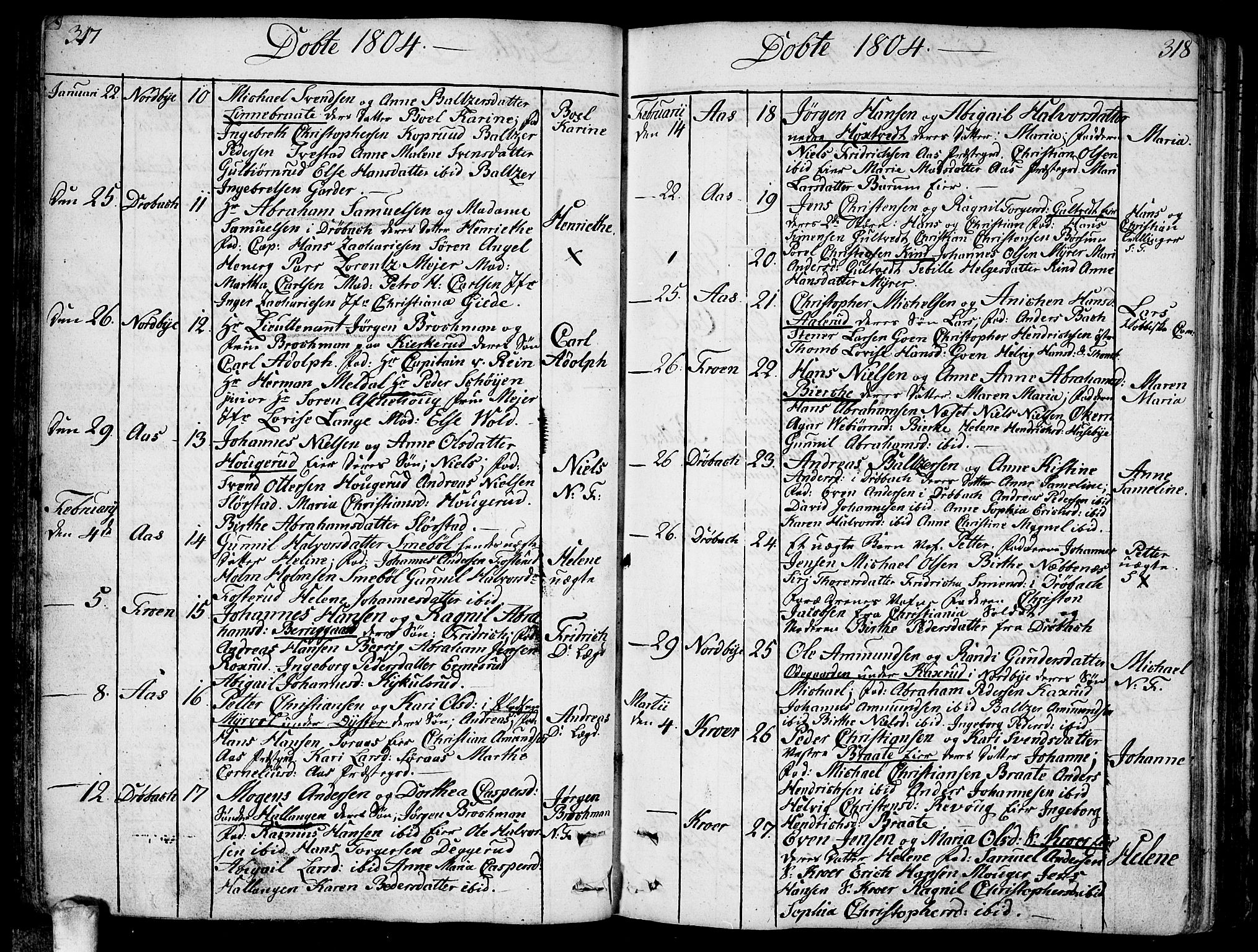 Ås prestekontor Kirkebøker, AV/SAO-A-10894/F/Fa/L0002: Parish register (official) no. I 2, 1778-1813, p. 317-318