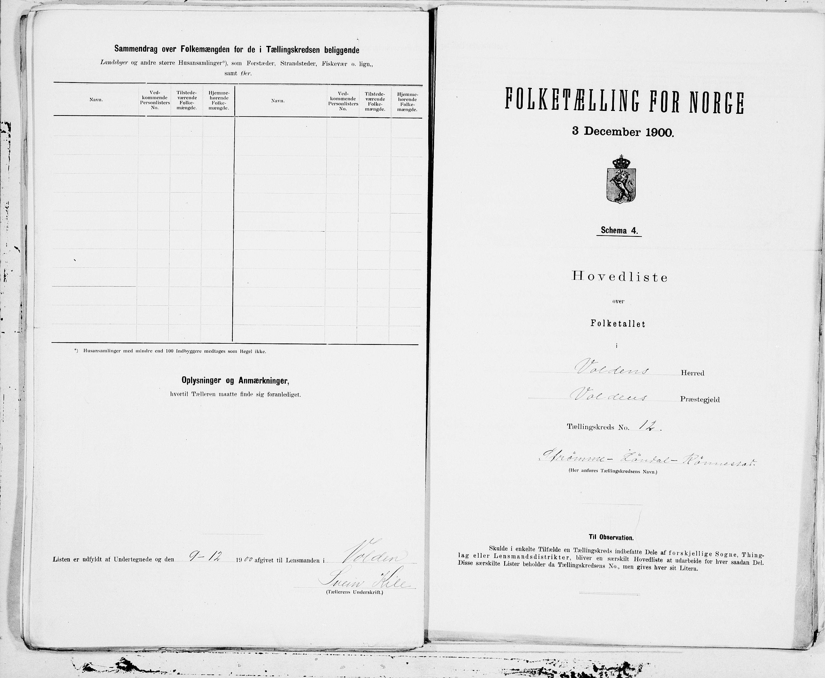 SAT, 1900 census for Volda, 1900, p. 24