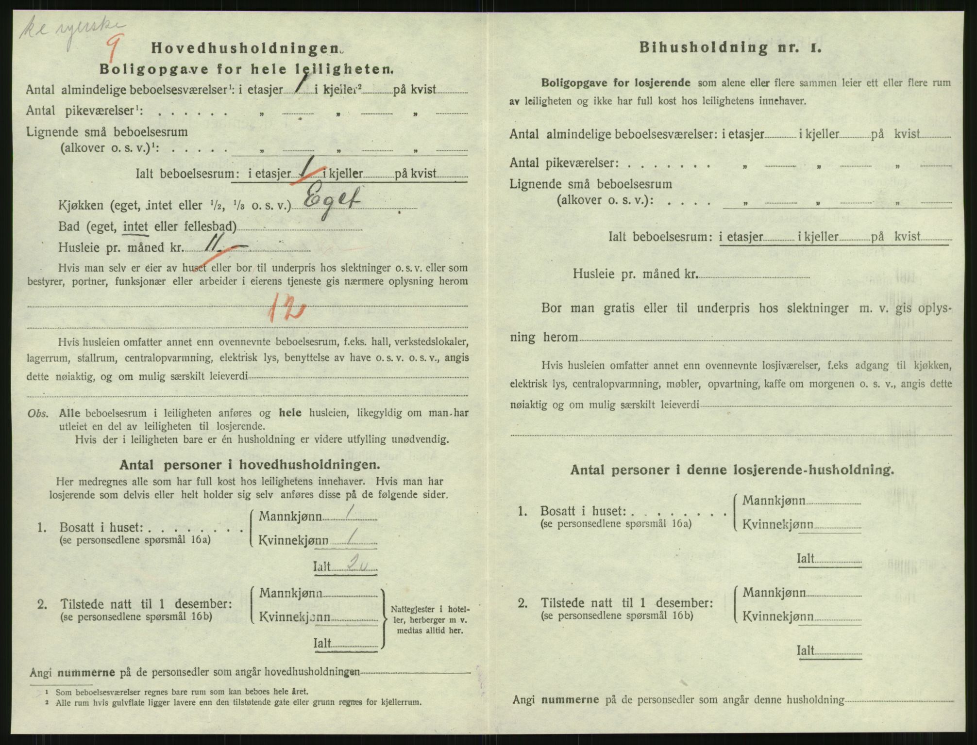 SAT, 1920 census for Namsos, 1920, p. 1006