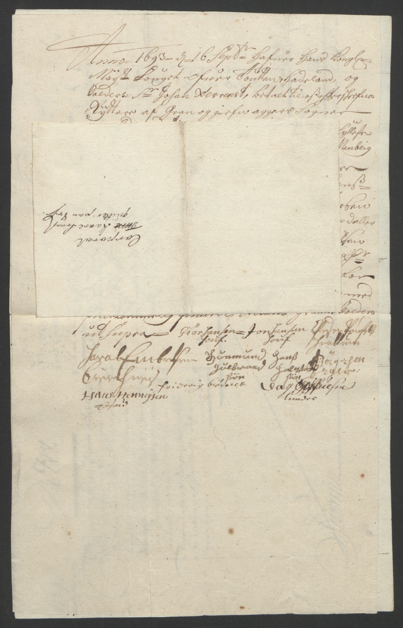 Rentekammeret inntil 1814, Reviderte regnskaper, Fogderegnskap, AV/RA-EA-4092/R18/L1292: Fogderegnskap Hadeland, Toten og Valdres, 1693-1694, p. 148