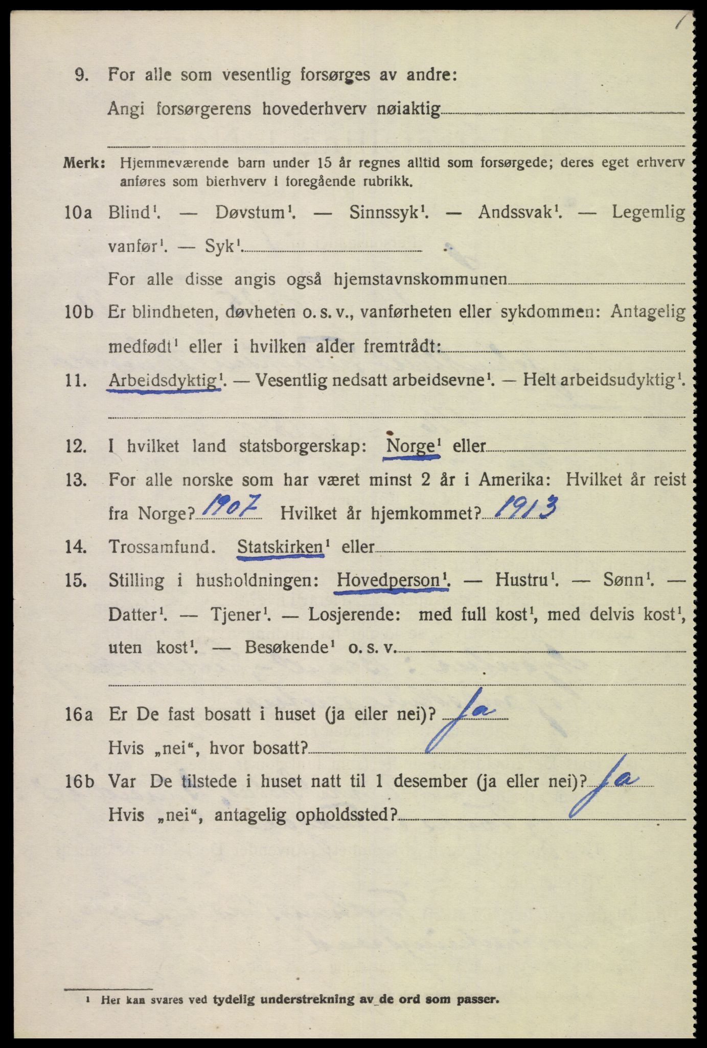 SAK, 1920 census for Lista, 1920, p. 6372