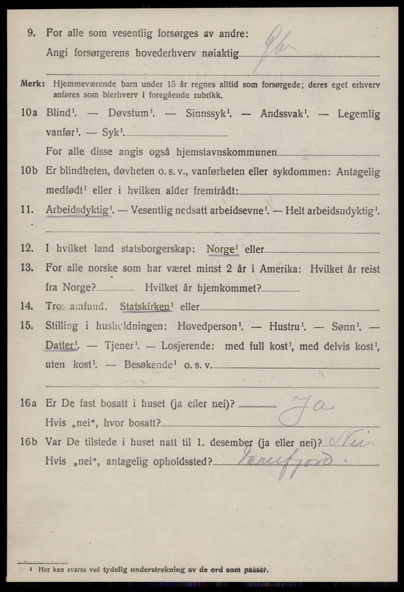 SAT, 1920 census for Eresfjord og Vistdal, 1920, p. 1962