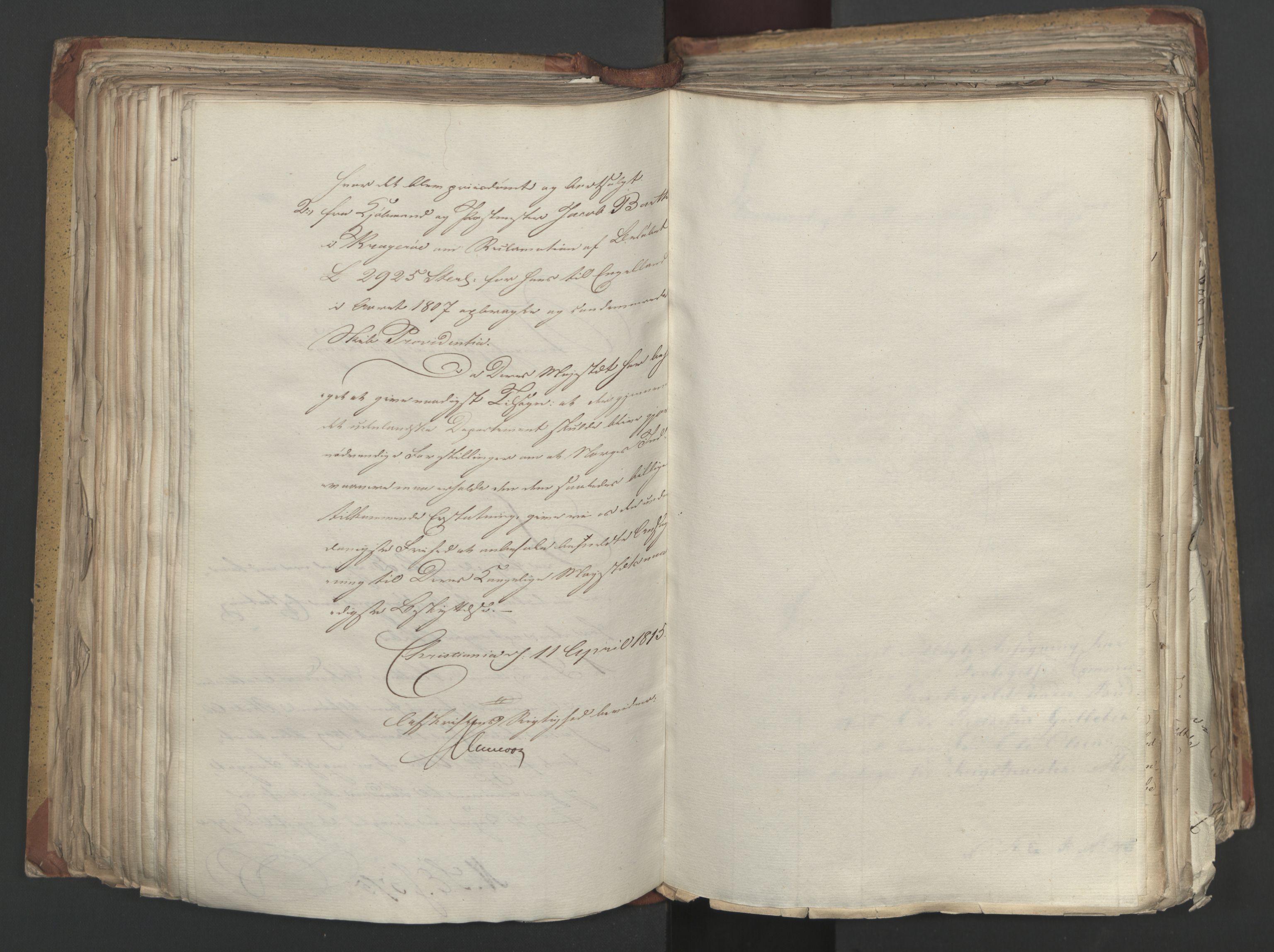 Statsrådsavdelingen i Stockholm, AV/RA-S-1003/D/Da/L0002: Regjeringsinnstillinger nr. 263-518, 1815, p. 245