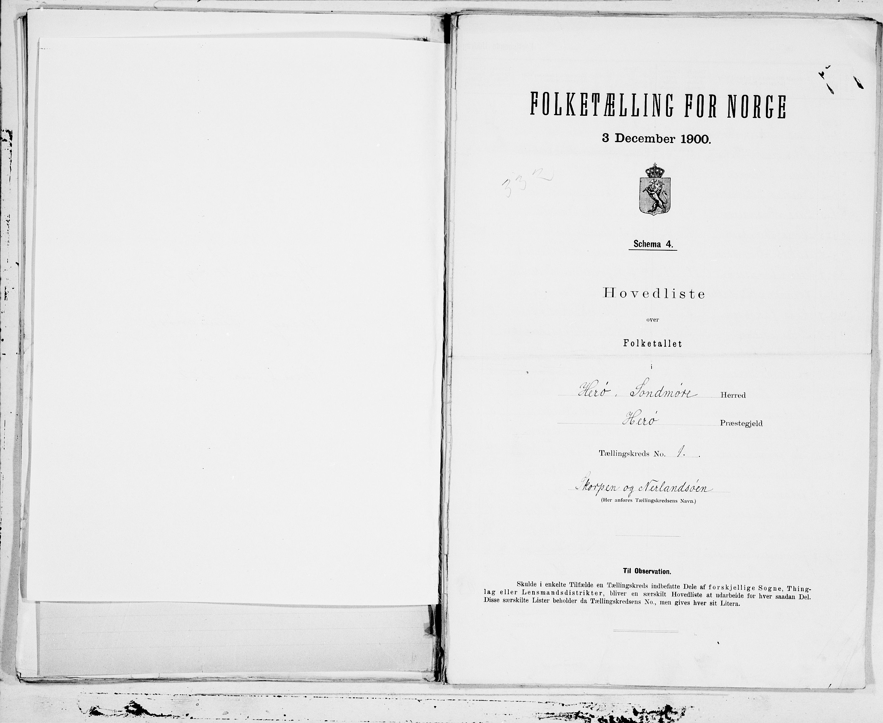 SAT, 1900 census for Herøy, 1900, p. 2