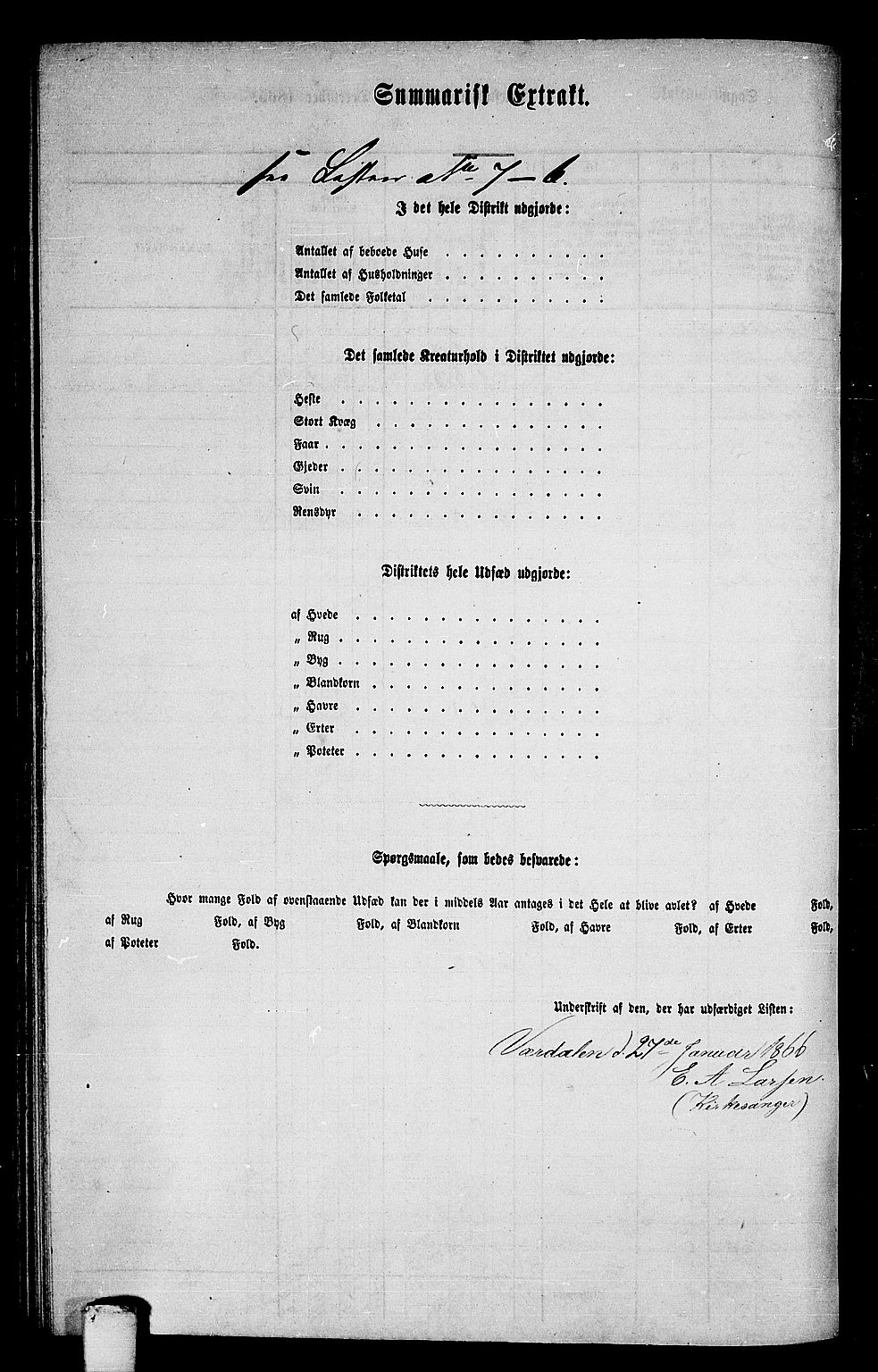 RA, 1865 census for Verdal, 1865, p. 160