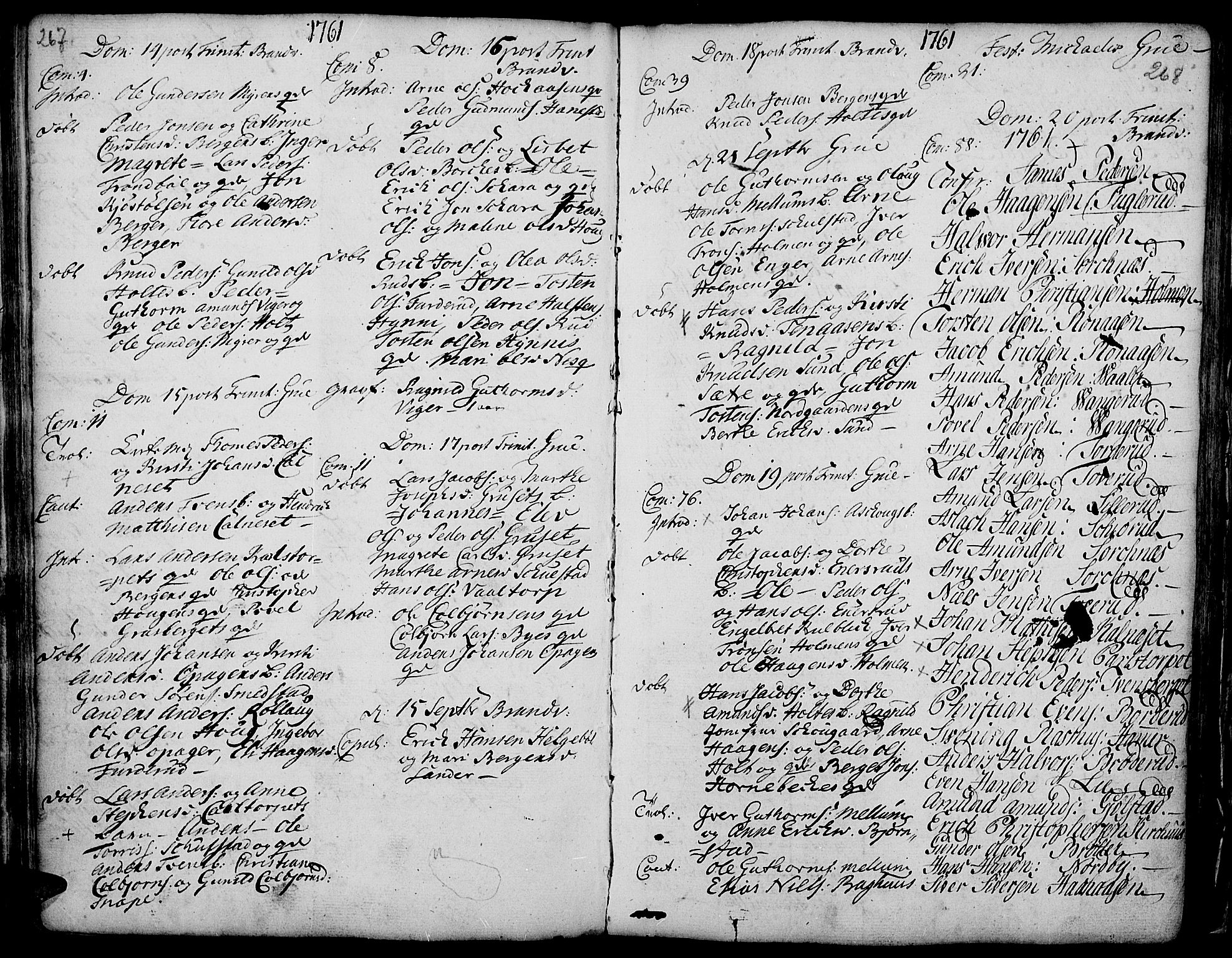 Grue prestekontor, AV/SAH-PREST-036/H/Ha/Haa/L0002: Parish register (official) no. 2, 1749-1774, p. 267-268