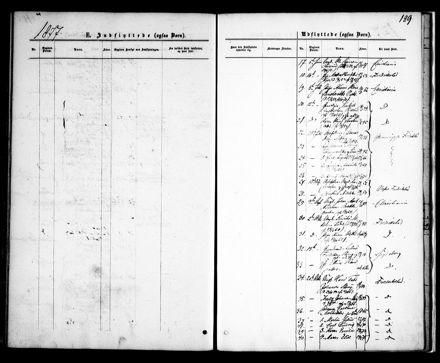 Skiptvet prestekontor Kirkebøker, AV/SAO-A-20009/F/Fa/L0008: Parish register (official) no. 8, 1867-1877, p. 189