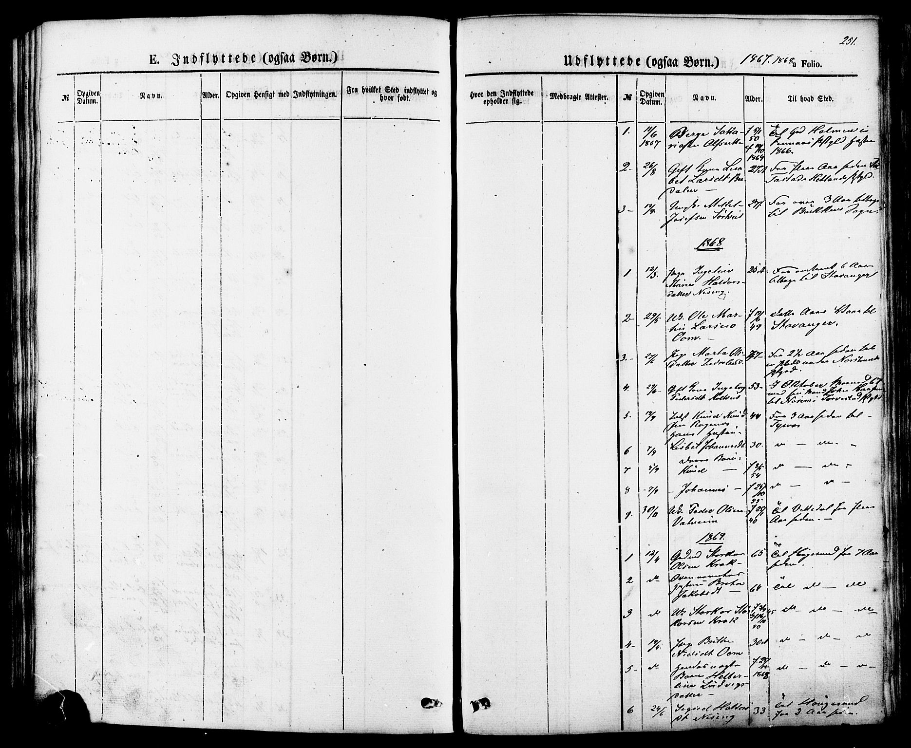 Skjold sokneprestkontor, AV/SAST-A-101847/H/Ha/Haa/L0007: Parish register (official) no. A 7, 1857-1882, p. 251