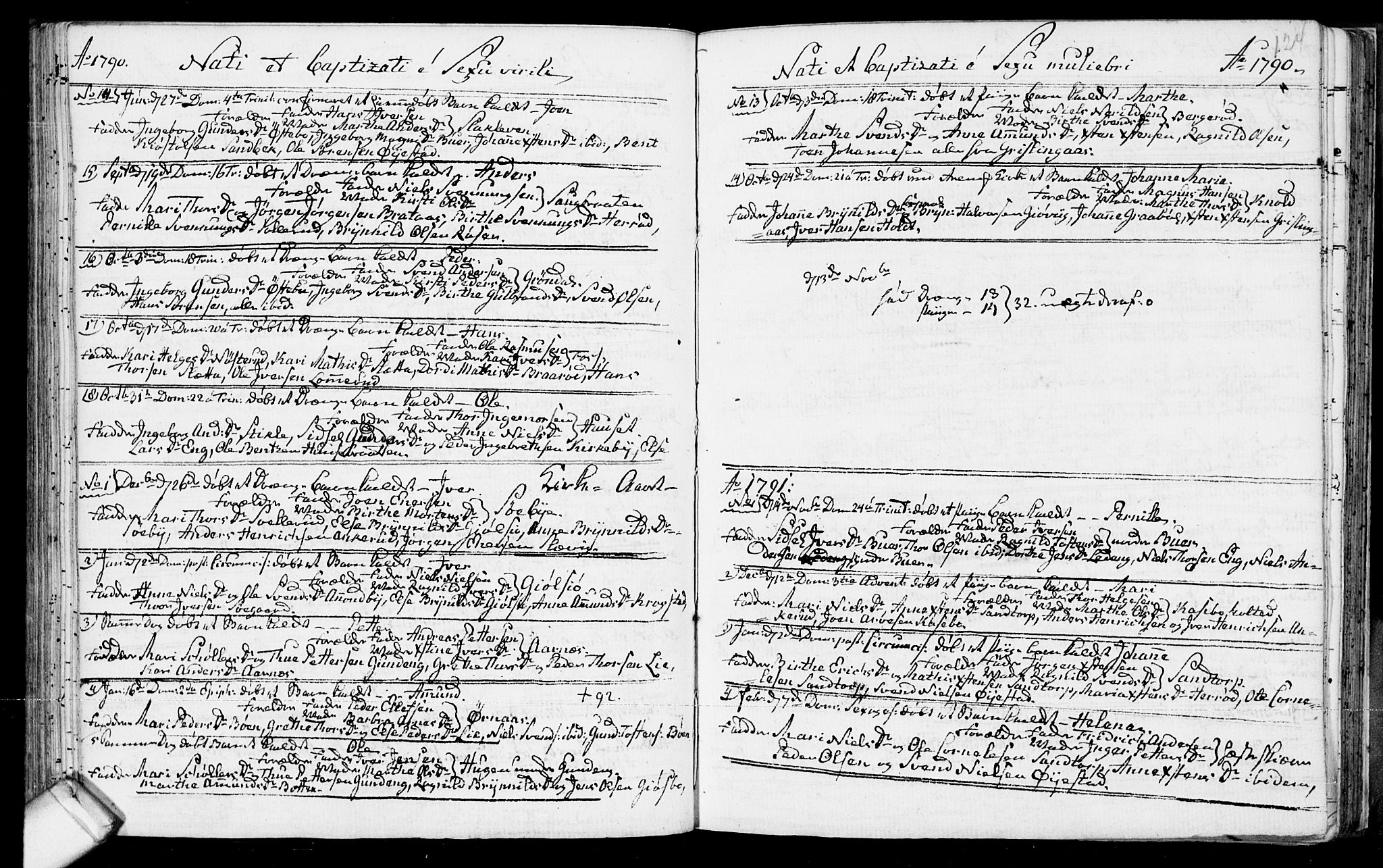 Aremark prestekontor Kirkebøker, SAO/A-10899/F/Fb/L0002: Parish register (official) no.  II 2, 1745-1795, p. 124