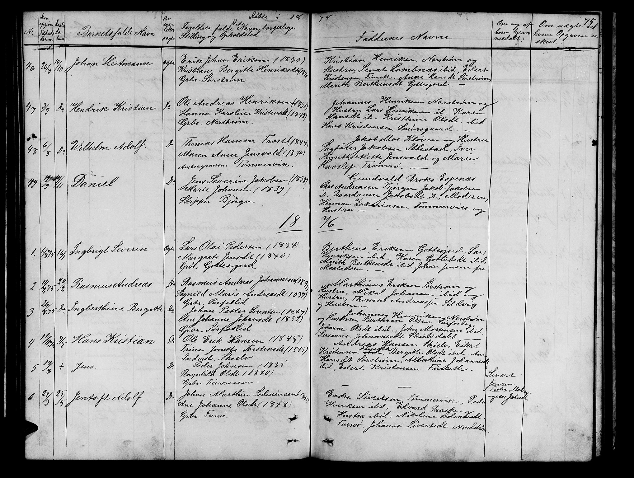 Tranøy sokneprestkontor, SATØ/S-1313/I/Ia/Iab/L0021klokker: Parish register (copy) no. 21, 1861-1886, p. 75