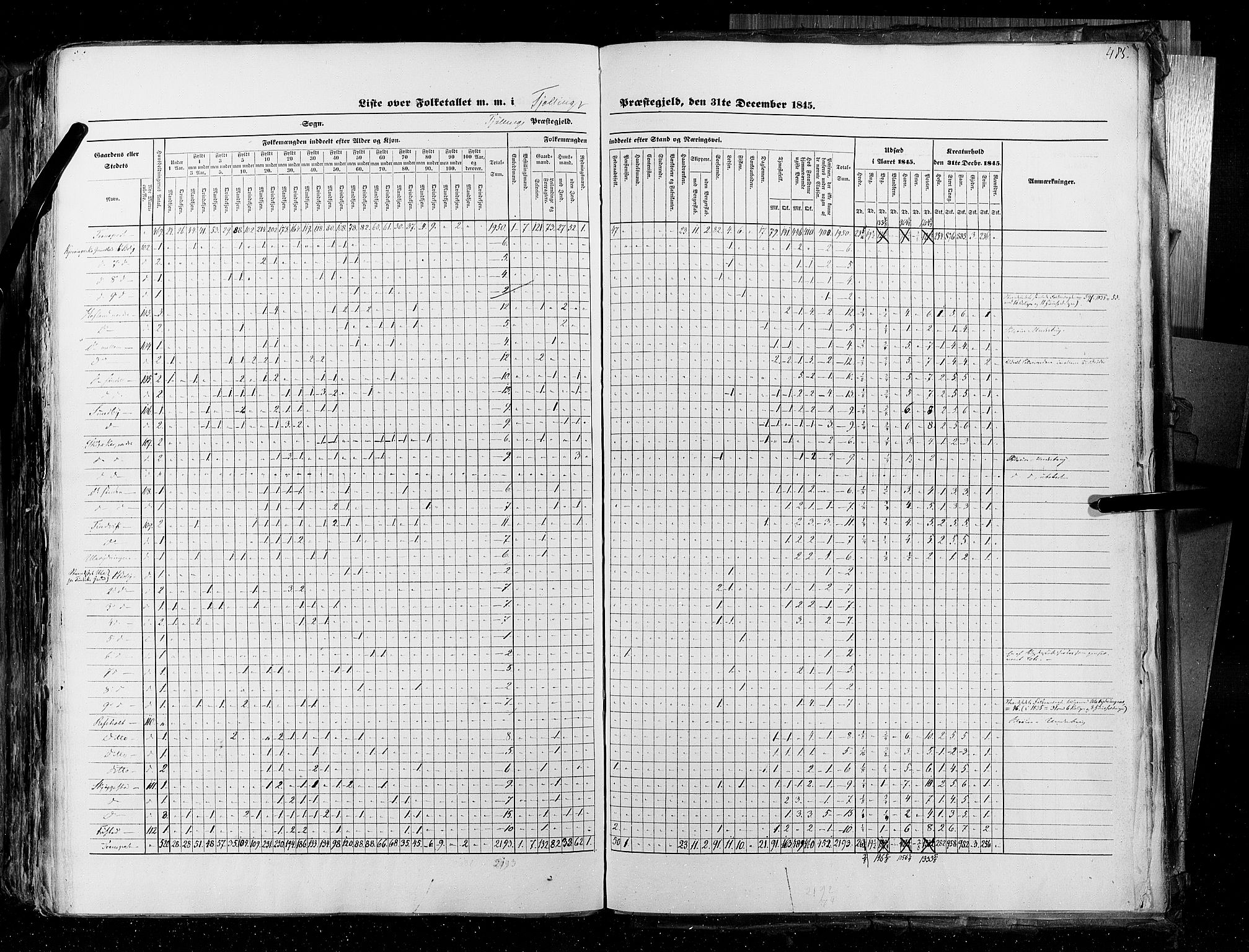 RA, Census 1845, vol. 4: Buskerud amt og Jarlsberg og Larvik amt, 1845, p. 485