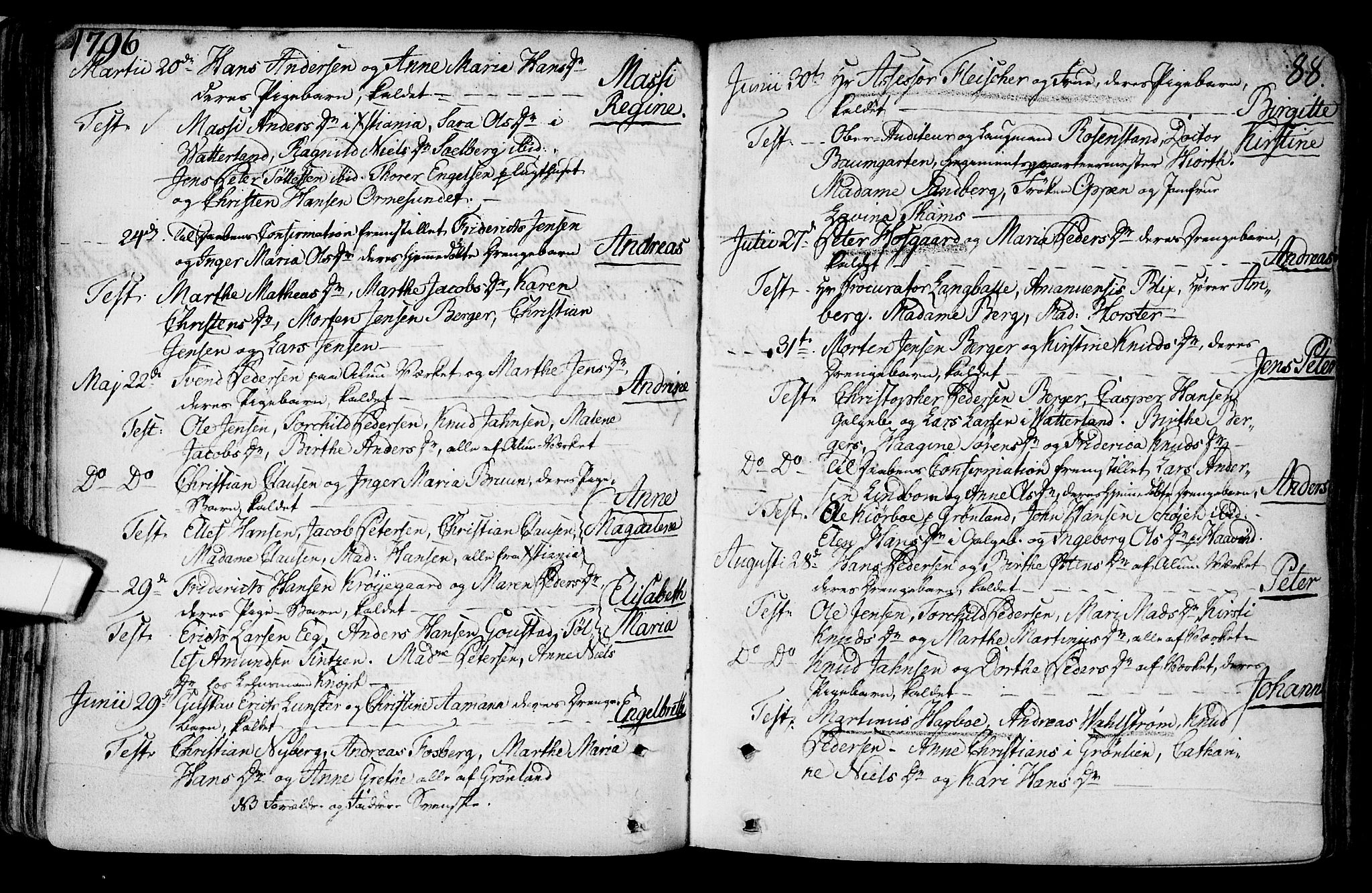 Gamlebyen prestekontor Kirkebøker, AV/SAO-A-10884/F/Fa/L0001: Parish register (official) no. 1, 1734-1818, p. 88