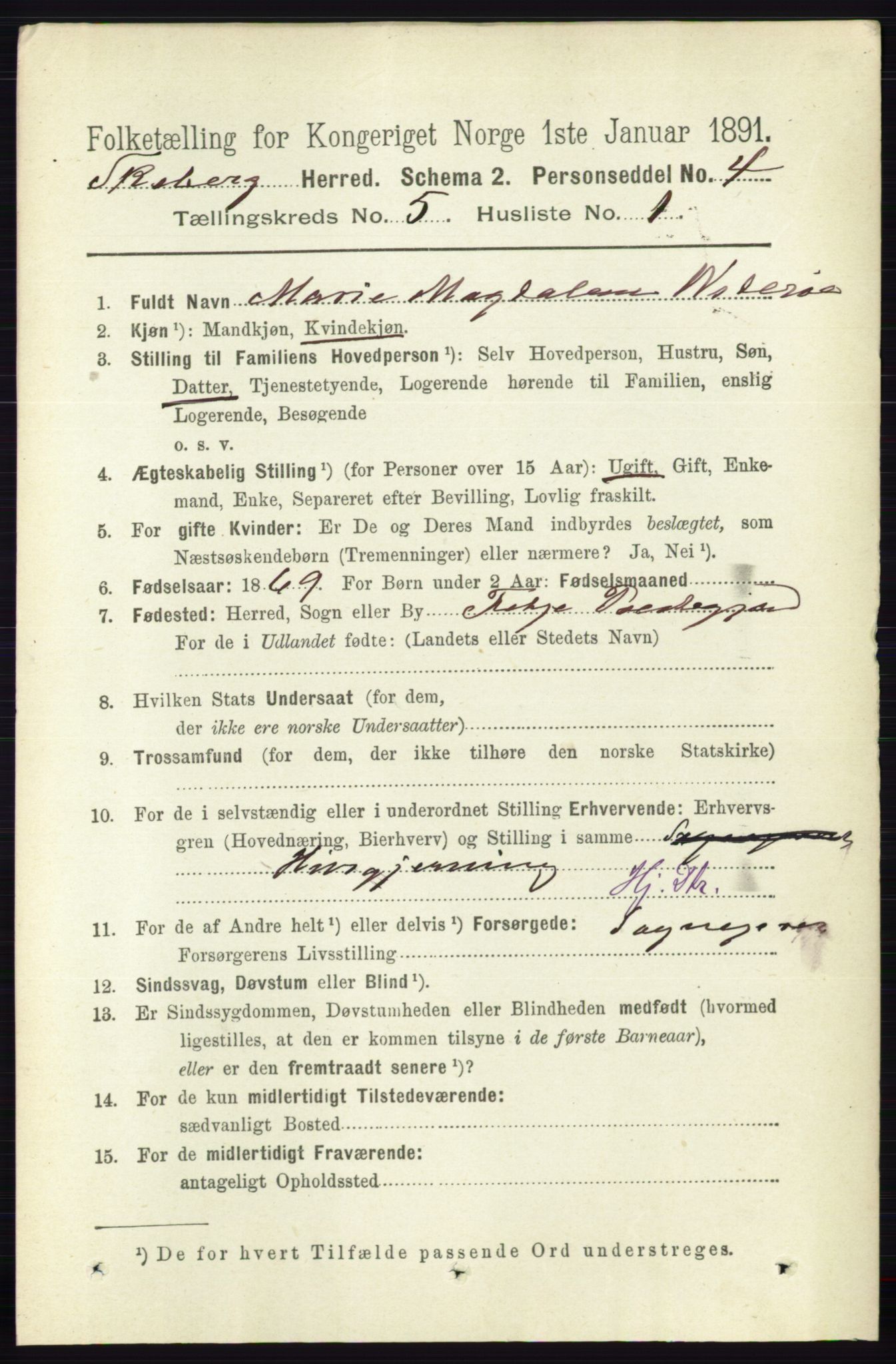 RA, 1891 census for 0115 Skjeberg, 1891, p. 2279