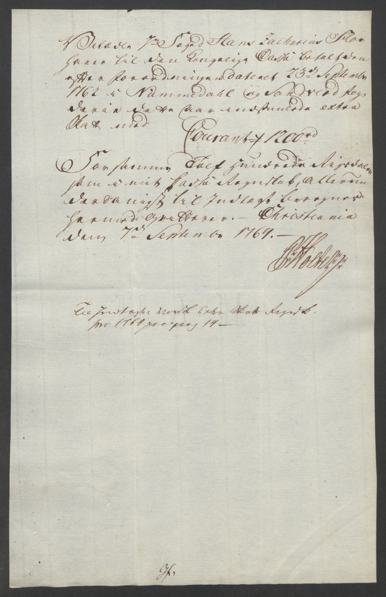 Rentekammeret inntil 1814, Reviderte regnskaper, Fogderegnskap, AV/RA-EA-4092/R24/L1672: Ekstraskatten Numedal og Sandsvær, 1762-1767, p. 249