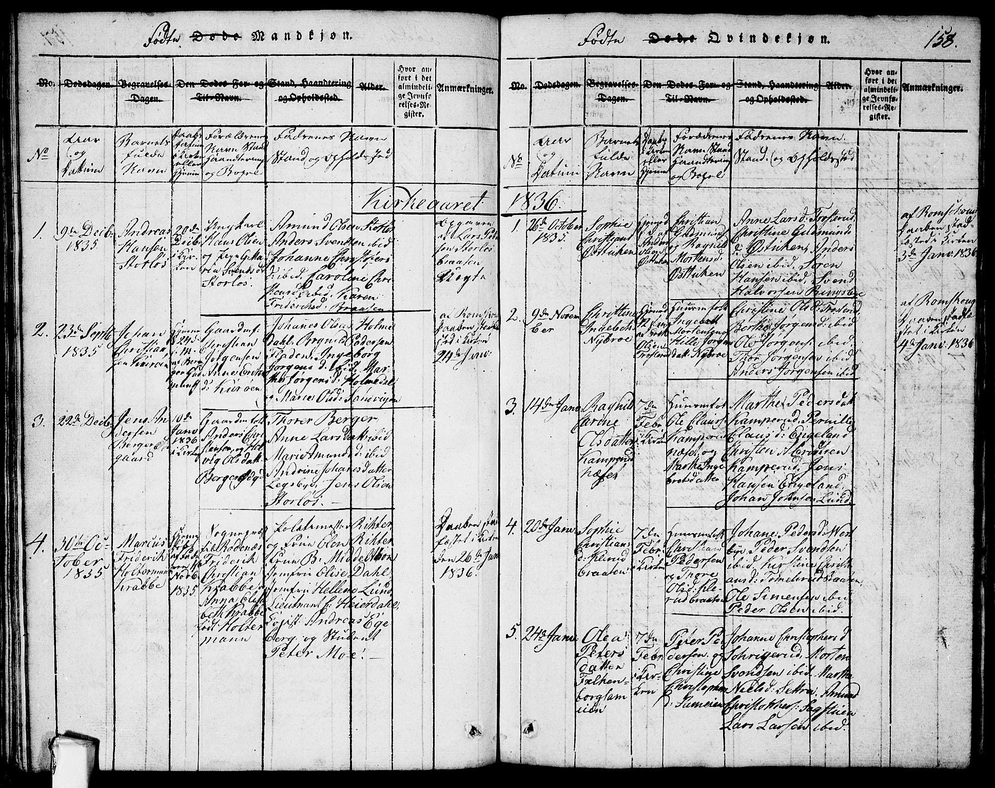 Rødenes prestekontor Kirkebøker, AV/SAO-A-2005/G/Ga/L0001: Parish register (copy) no.  I 1, 1814-1841, p. 158