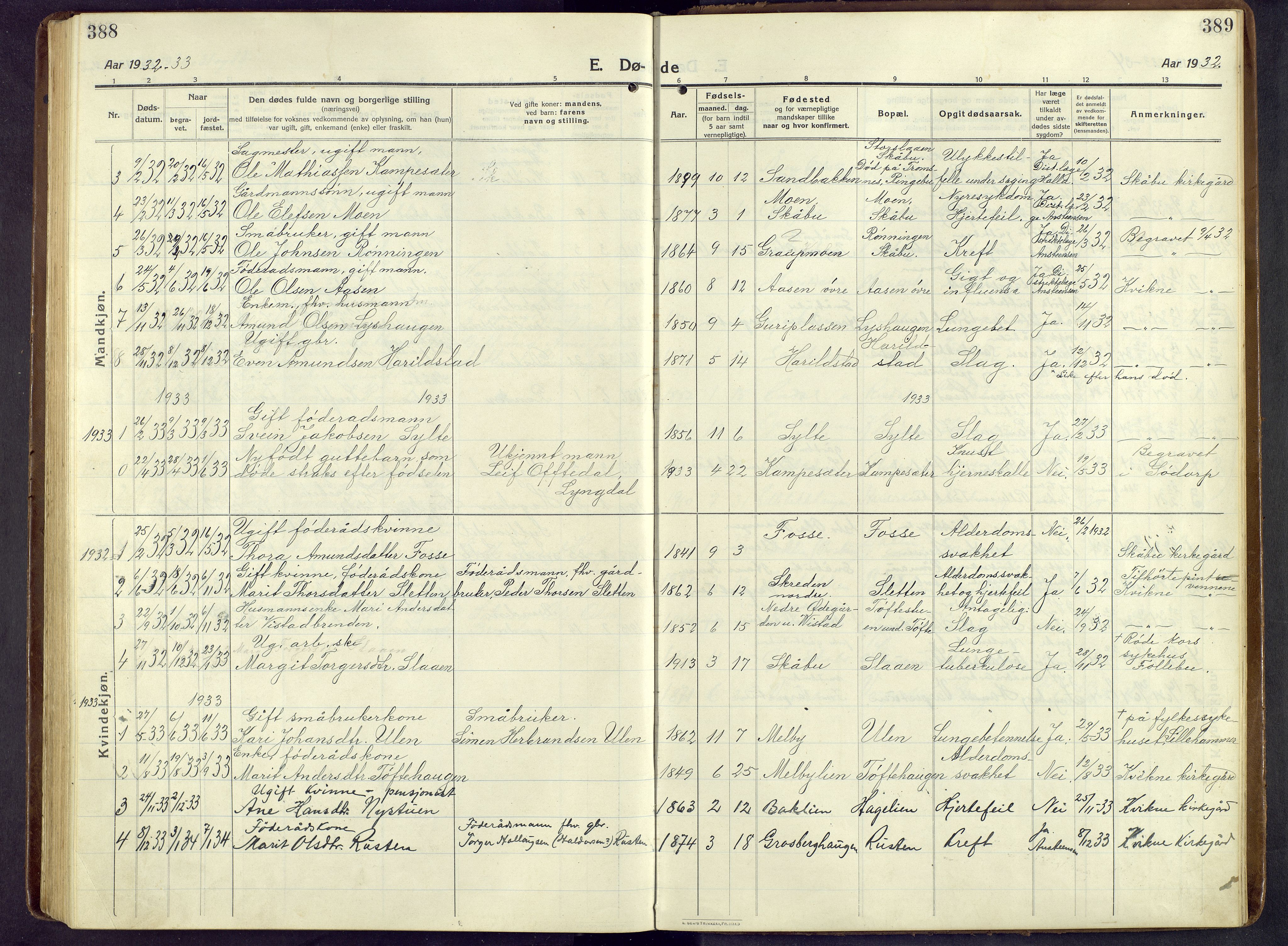 Nord-Fron prestekontor, SAH/PREST-080/H/Ha/Hab/L0009: Parish register (copy) no. 9, 1915-1958, p. 388-389