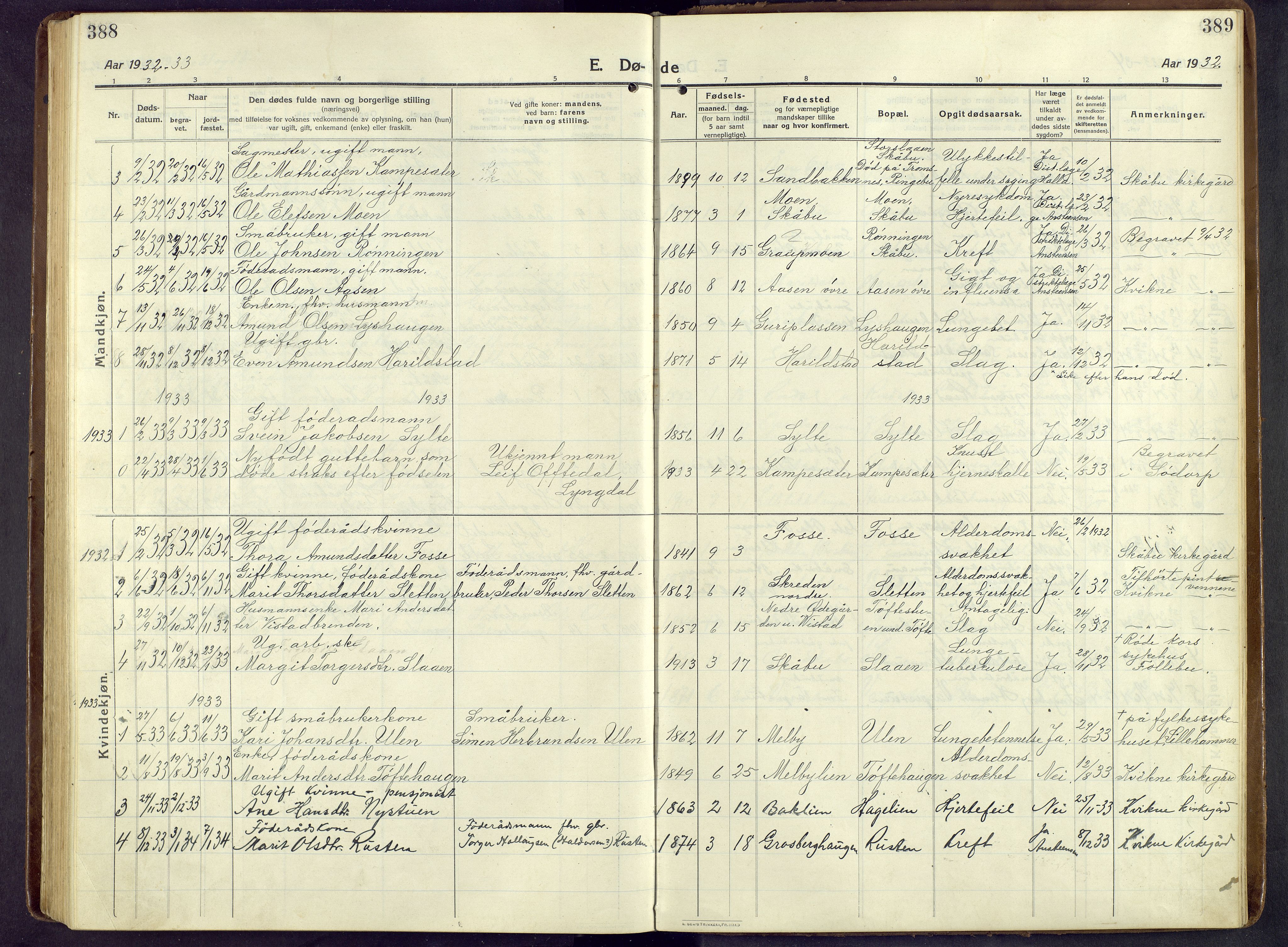 Nord-Fron prestekontor, AV/SAH-PREST-080/H/Ha/Hab/L0009: Parish register (copy) no. 9, 1915-1958, p. 388-389