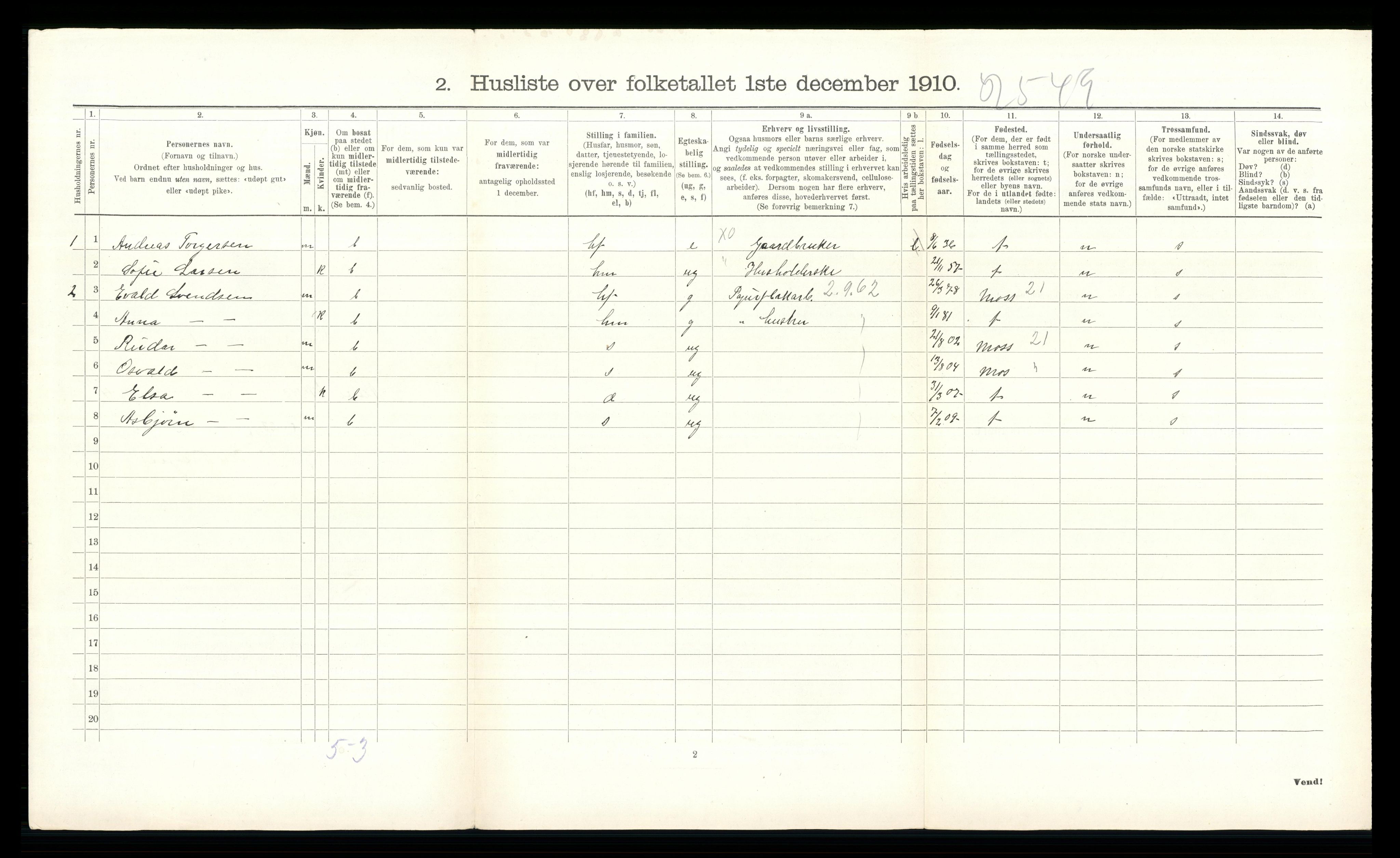 RA, 1910 census for Nedre Eiker, 1910, p. 850