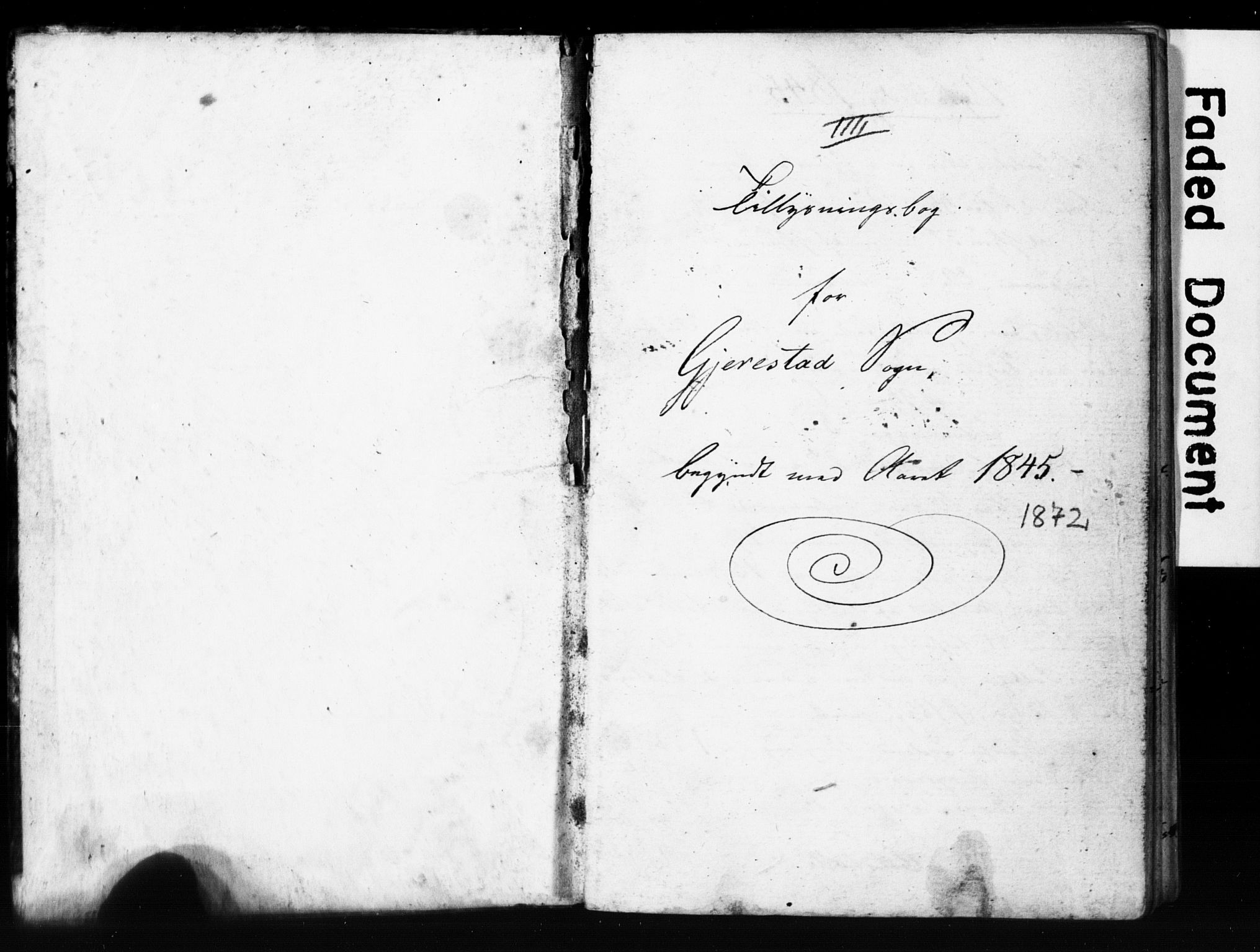 Gjerstad sokneprestkontor, SAK/1111-0014/J/Jd/L0004: Banns register no. A VI 12, 1845-1872, p. 0-1