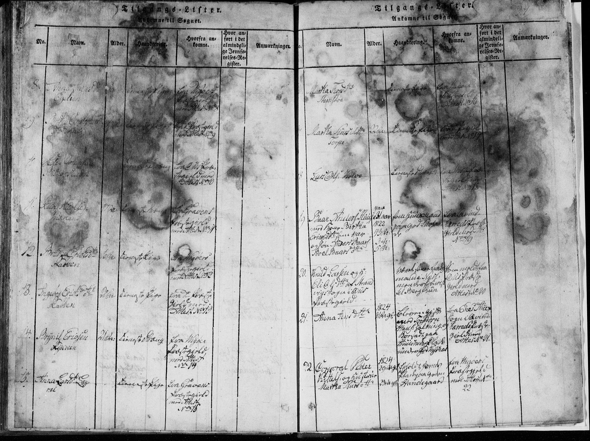 Strandebarm sokneprestembete, AV/SAB-A-78401/H/Hab: Parish register (copy) no. A  1, 1816-1826, p. 301