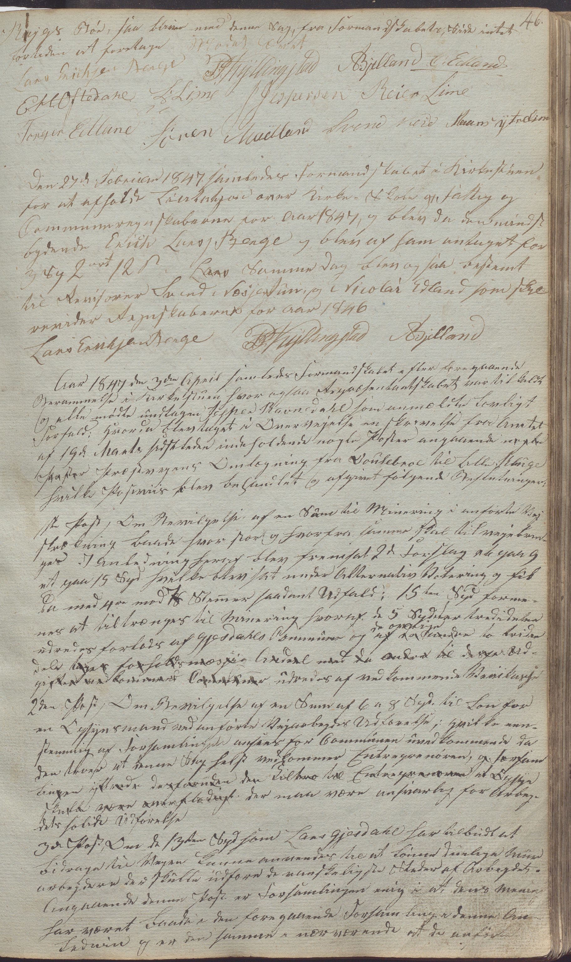 Gjesdal kommune - Formannskapet, IKAR/K-101383/A/Aa/L0001: Møtebok, 1837-1875, p. 46a